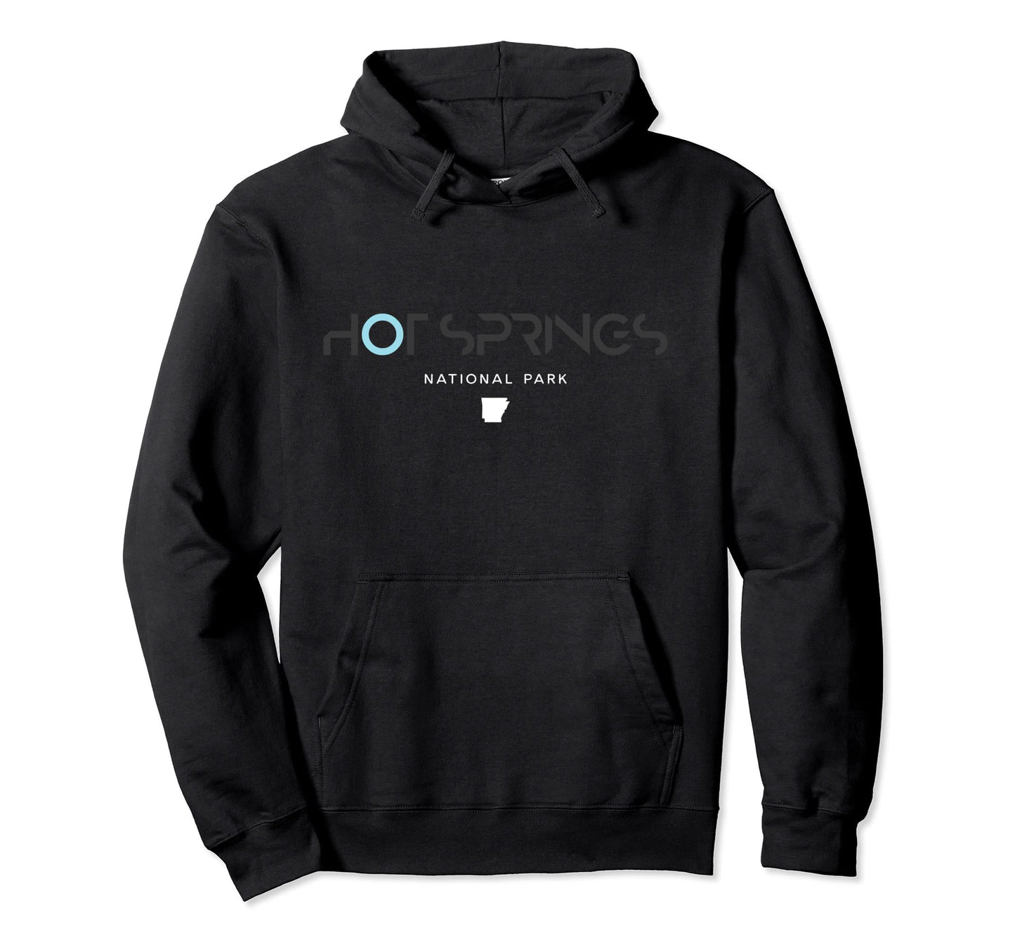 Hot Springs National Park Arkansas Tonal Hoodie - Trendy Graphic for Adults - T-Shirt, Sweatshirt, Hoodie