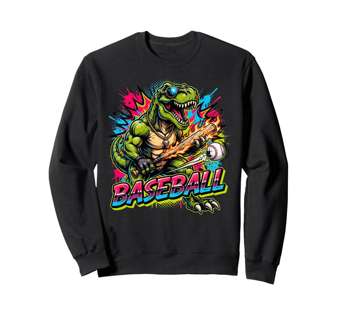 Monkey Funny Animals As T Rex Sweatshirt - Unique Graphic Men Women - T-Shirt, Sweatshirt, Hoodie