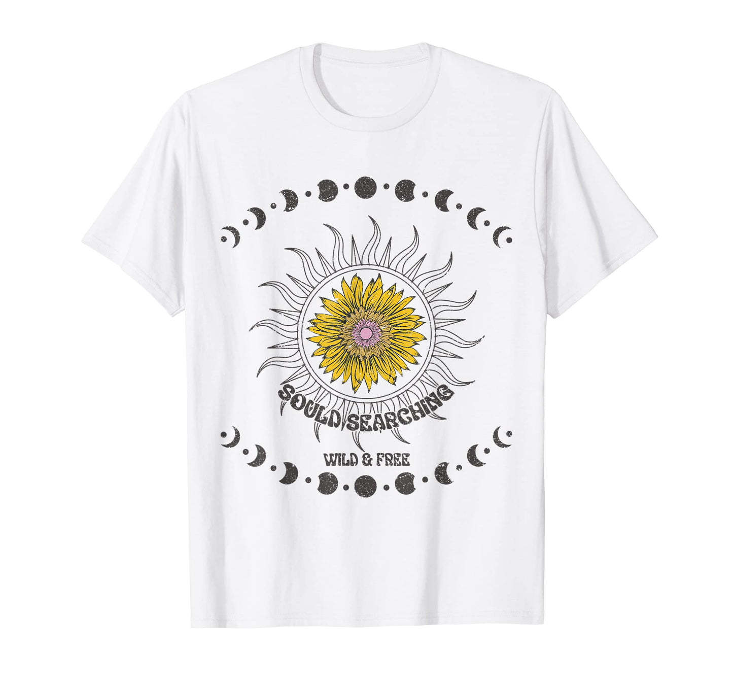 Boho Soul Searching Wild And Free Sun And T-Shirt - Trendy Graphic Unisex - T-Shirt, Sweatshirt, Hoodie