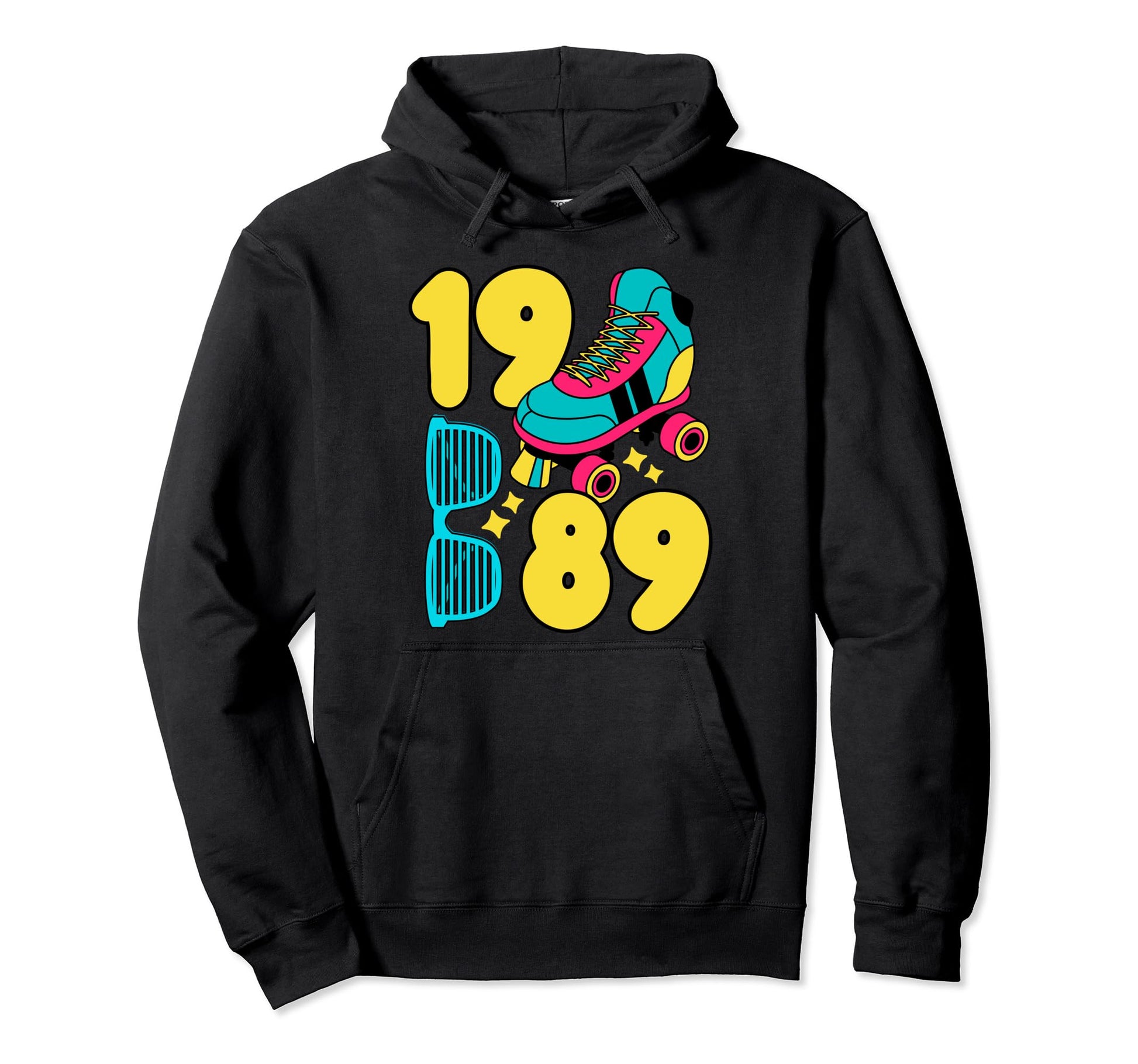 1989 Roller Rink 80S Night Nostalgia Hoodie - Streetwear Style Men Women - T-Shirt, Sweatshirt, Hoodie