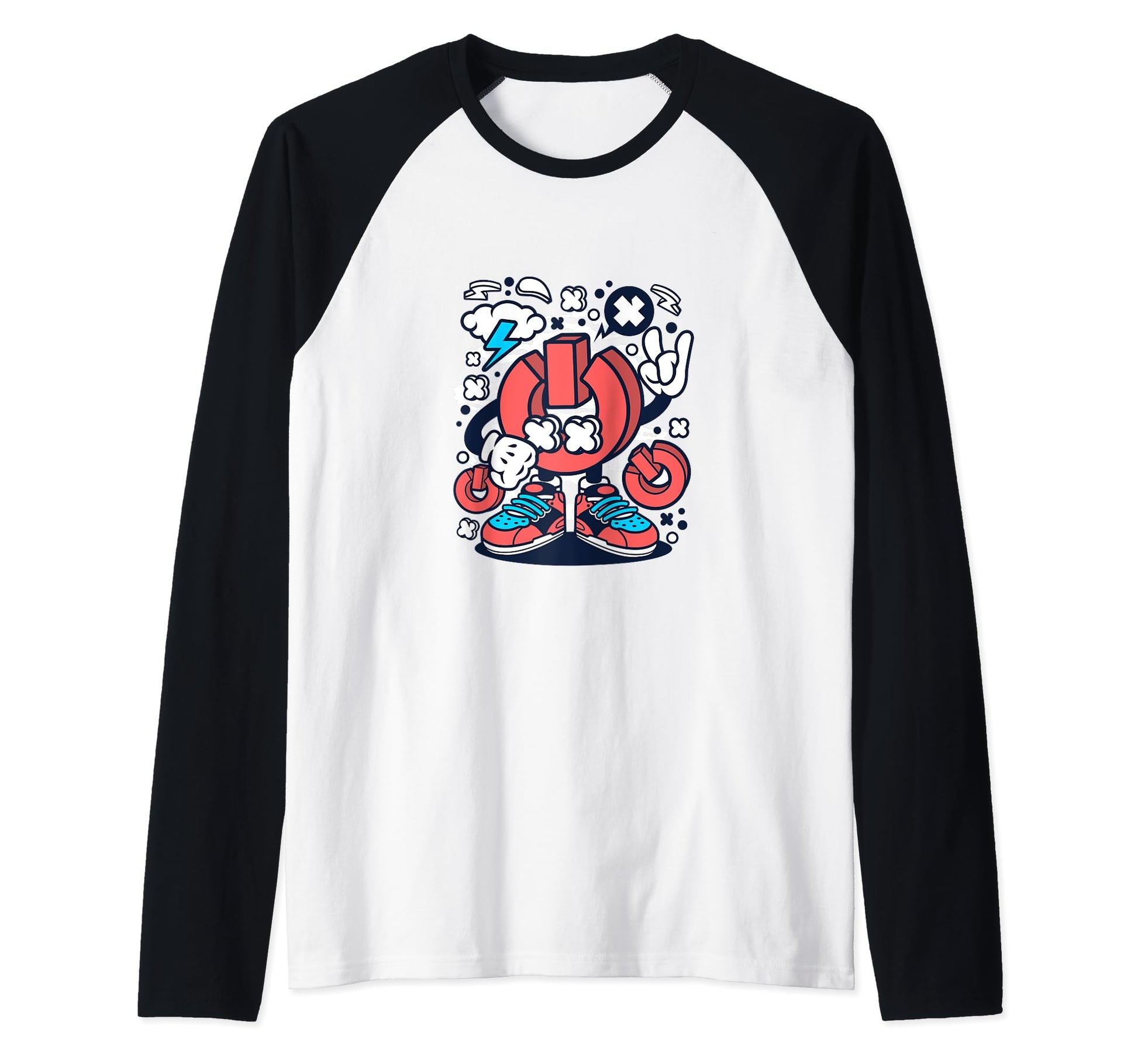 Power Button Symbol Standing Sign Gift Sweatshirt - Trendy Graphic Unisex - T-Shirt, Sweatshirt, Hoodie