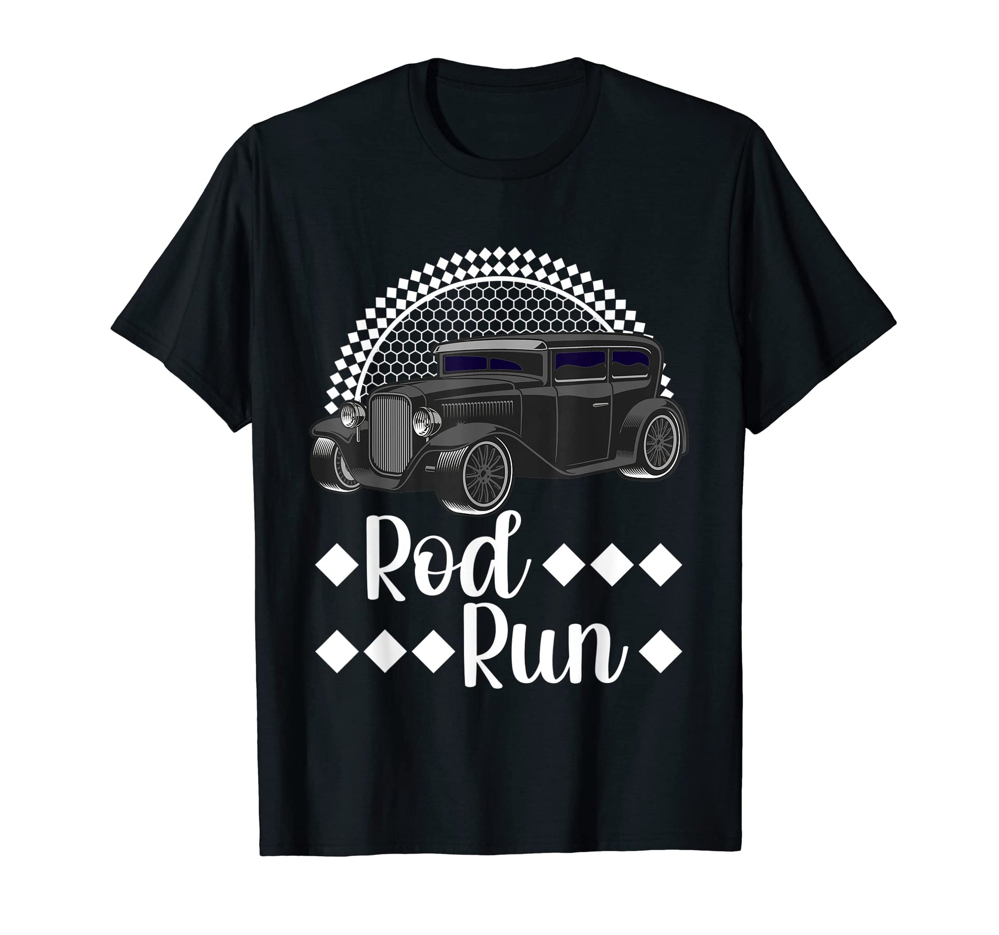 Rod Run Hot Rod Sedan Rat Rod Car Show T-Shirt - Unique Graphic Men Women - T-Shirt, Sweatshirt, Hoodie