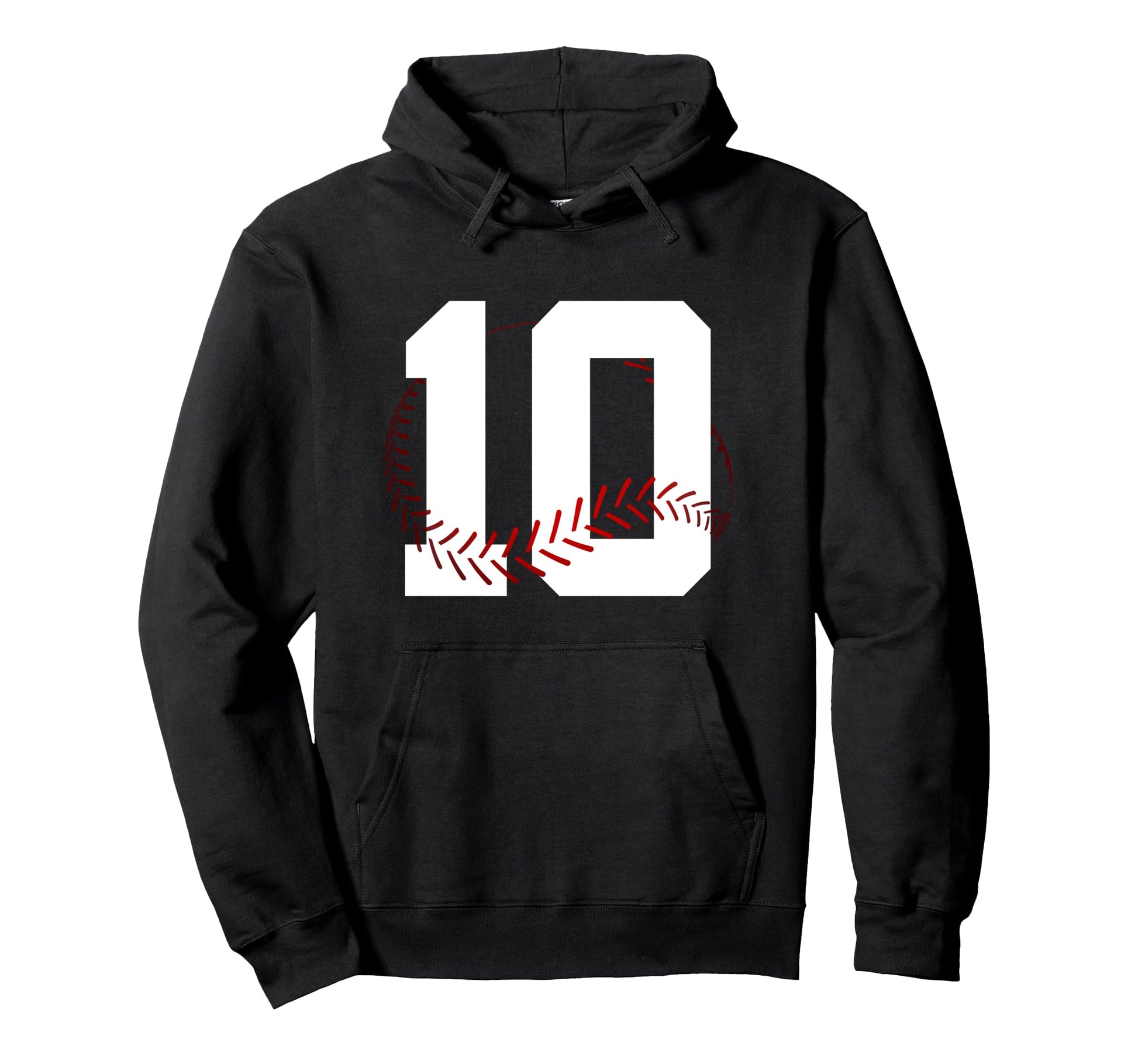 Number 10 Years Baseball 10Th Birthday Hoodie - Streetwear Style Men Women - T-Shirt, Sweatshirt, Hoodie