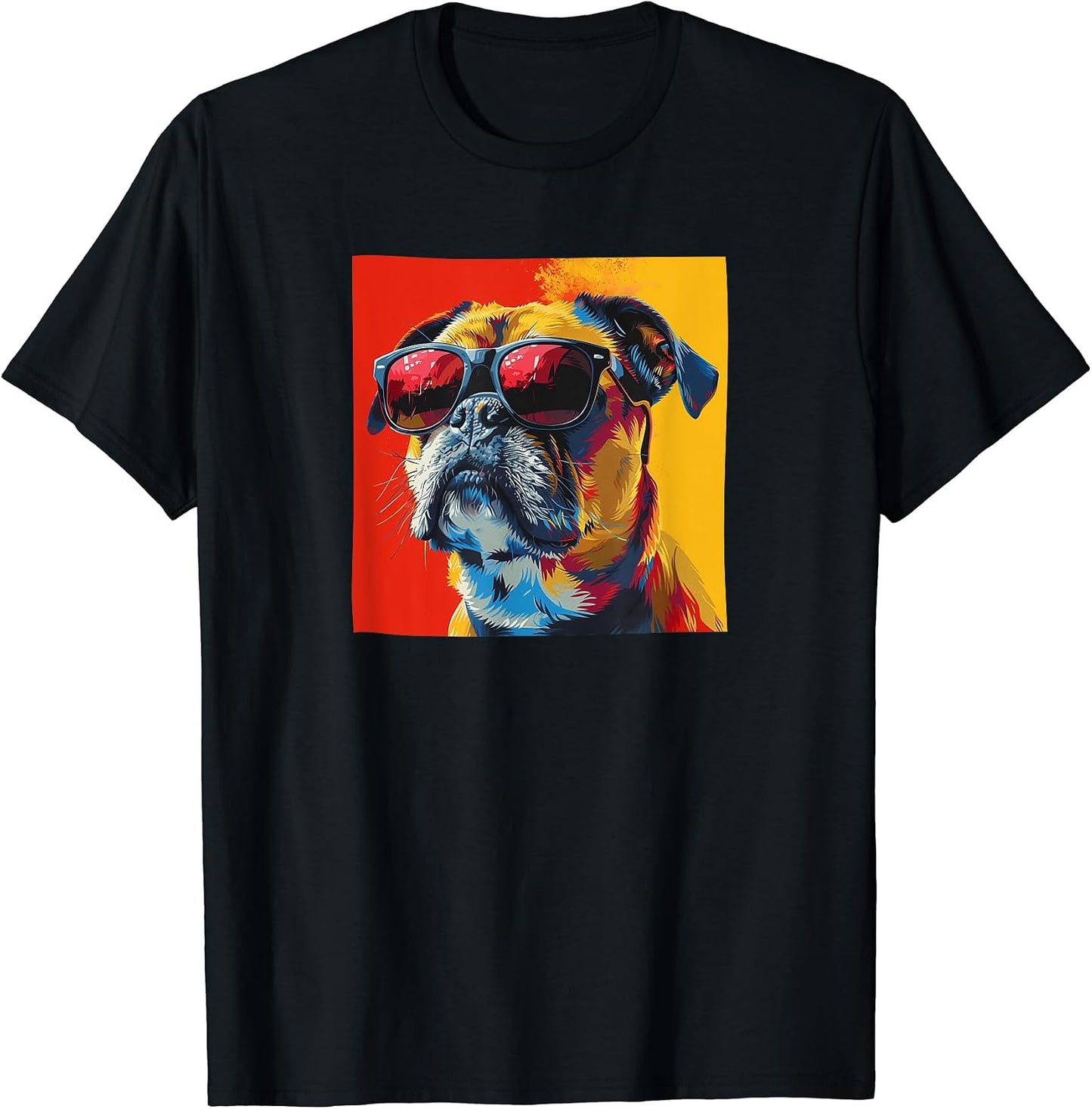 English Bulldog Sunglasses Retro Merch - Adult & Kids T-Shirts, Sweatshirts & Hoodies apparel design preview 1