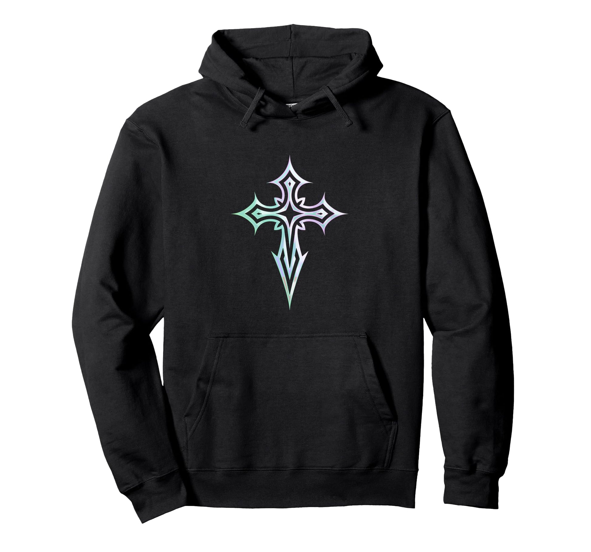 Gothic Cross Y2K Alt Aesthetic Emo Hoodie - Casual Everyday Wear Unisex - T-Shirt, Sweatshirt, Hoodie