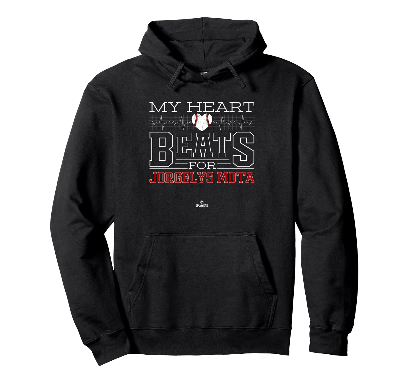 My Heart Beats Jorgelys Mota Prospect Hoodie - Minimalist Print for Adults - T-Shirt, Sweatshirt, Hoodie