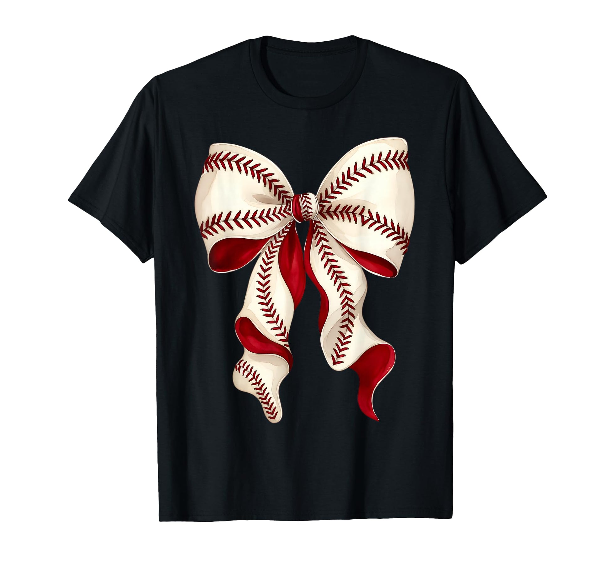 Baseball Mom Coquette Bow Sports T-Shirt - Fun Novelty Design Men Women - T-Shirt, Sweatshirt, Hoodie