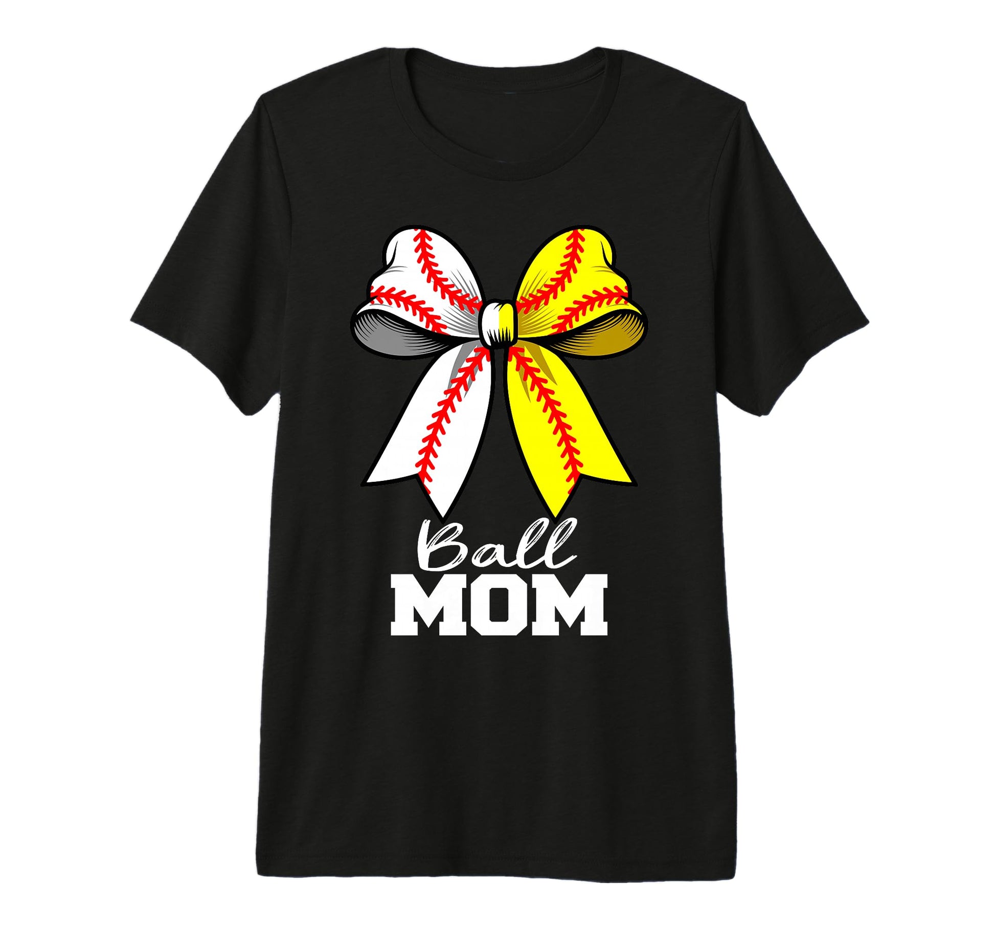 Ball Mom Baseball Softball Mom T-Shirt - Fun Novelty Design Men Women - T-Shirt, Sweatshirt, Hoodie