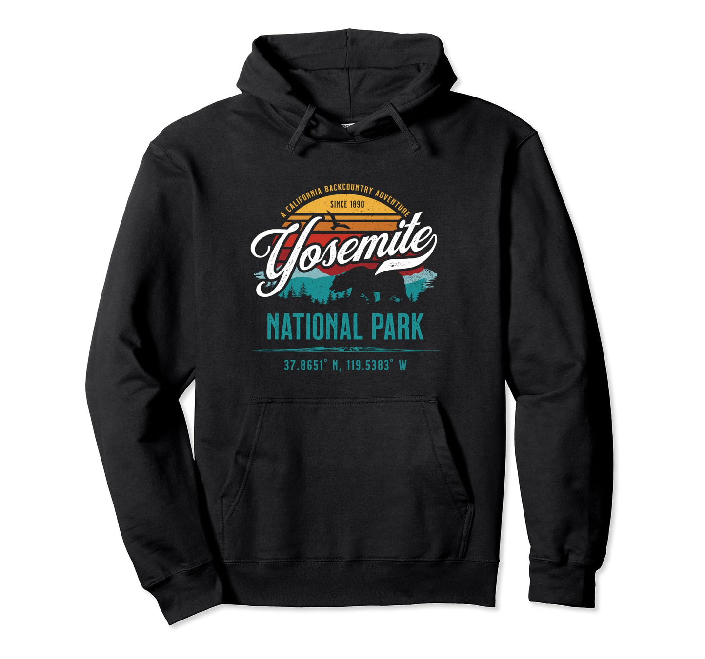 Yosemite National Park Sun Vacation Souvenir Hoodie - Trendy Graphic Unisex - T-Shirt, Sweatshirt, Hoodie