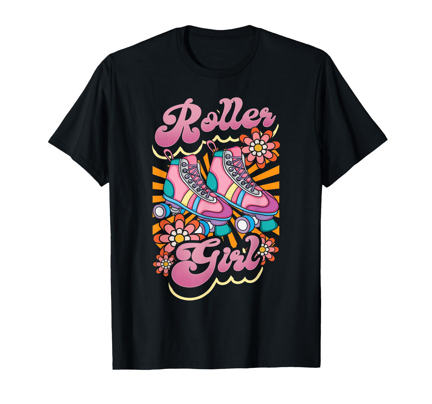Roller Skating Skate 1970S Roller T-Shirt - Trendy Graphic for Adults - T-Shirt, Sweatshirt, Hoodie