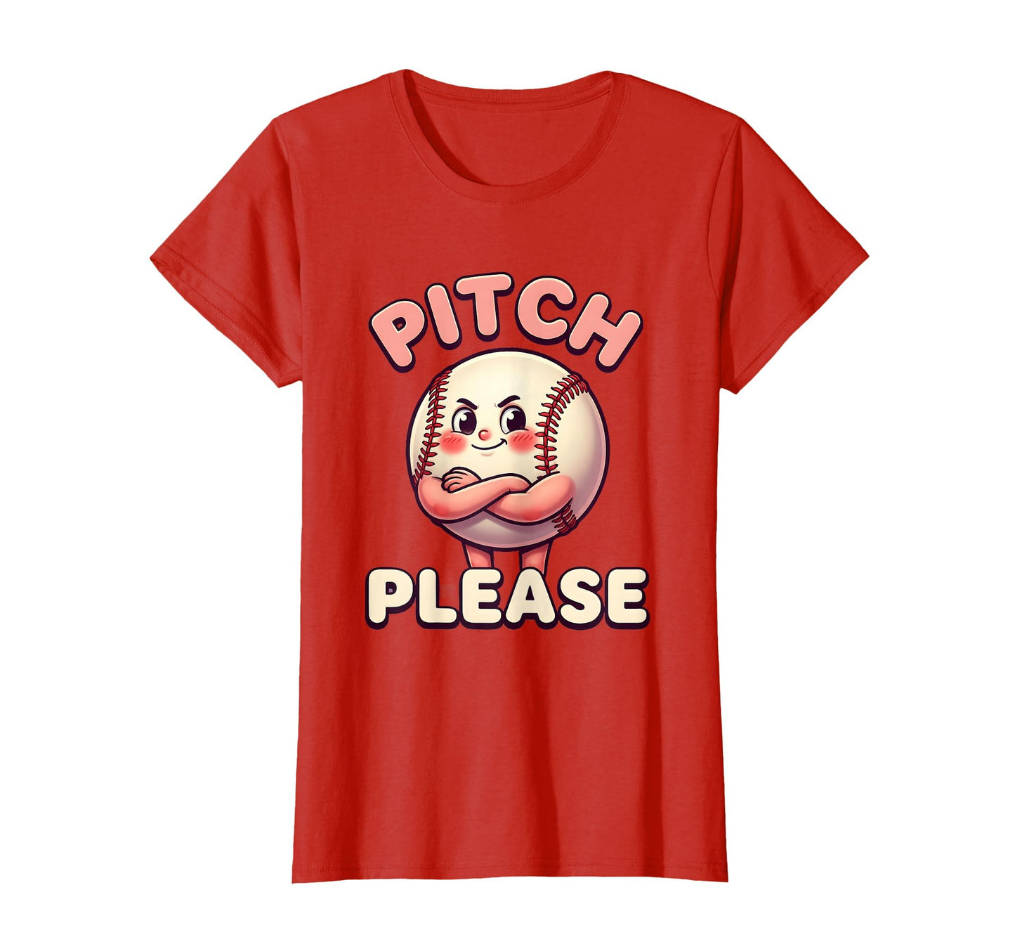 Pitch Please Funny Softball T-Shirt - Custom Art Print Men Women - T-Shirt, Sweatshirt, Hoodie