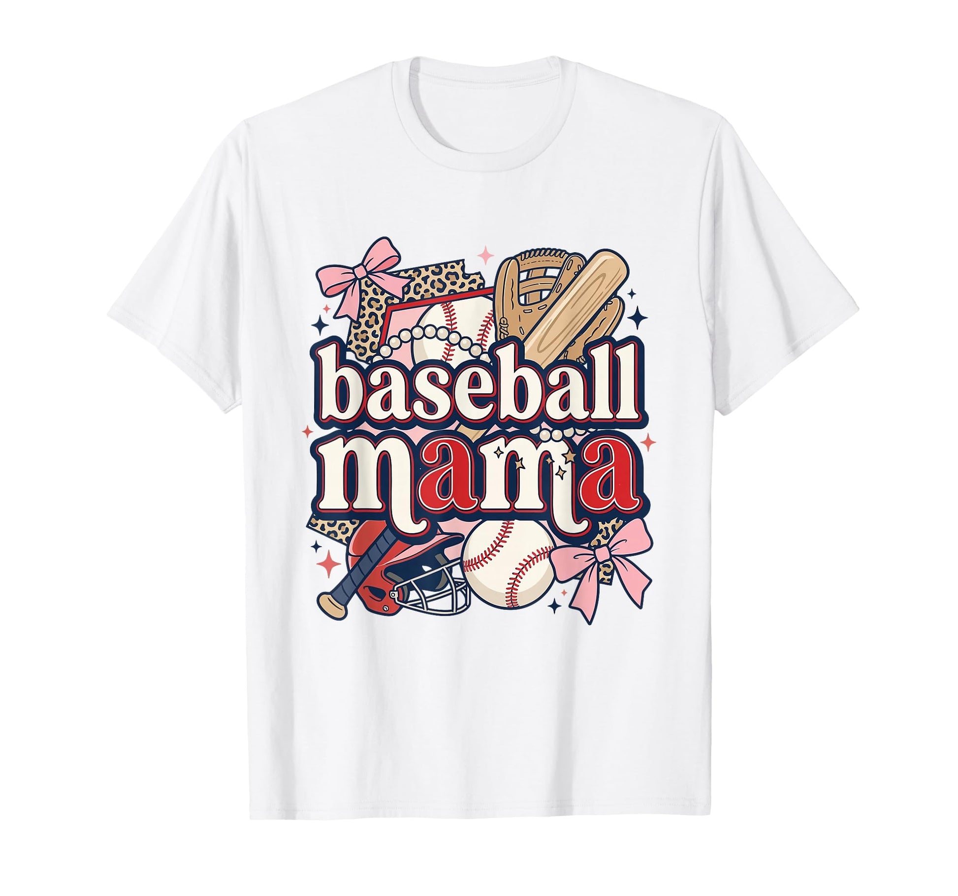 Baseball Mama Sports Mom Baseball T-Shirt - Casual Everyday Wear Men Women - T-Shirt, Sweatshirt, Hoodie