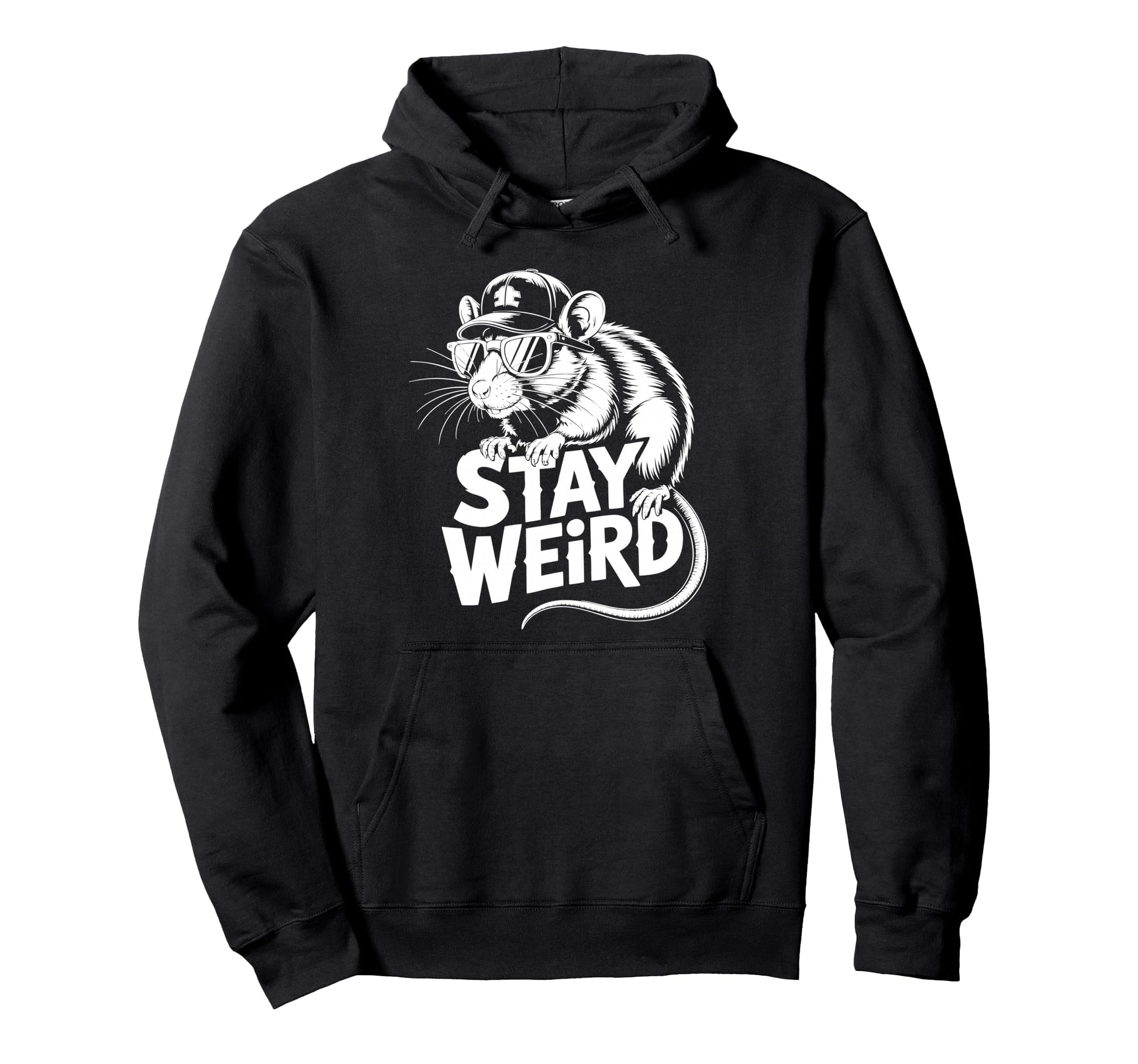 Rat Baseball Cap Hoodie - Novelty Apparel for Adults - T-Shirt, Sweatshirt, Hoodie