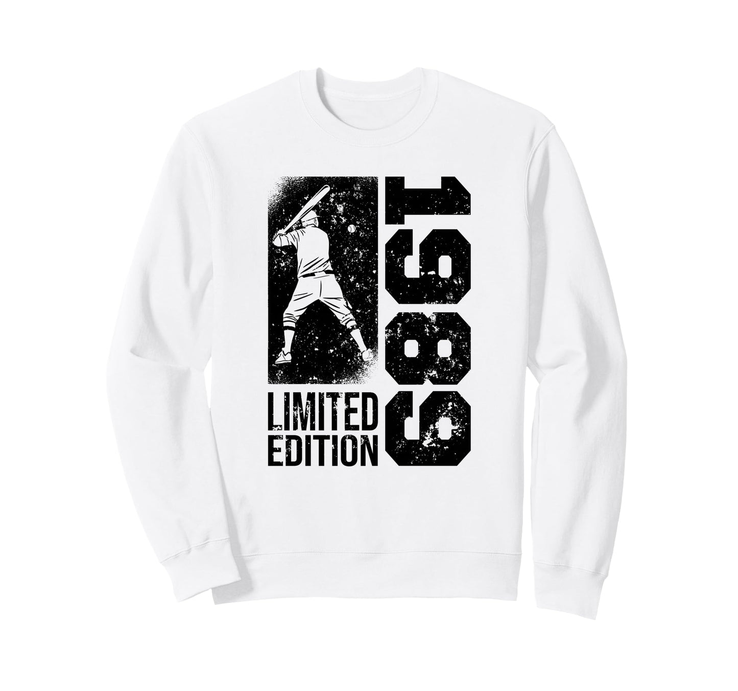 Baseball Player Born 1989 Birthday Sweatshirt - Trendy Graphic Men Women - T-Shirt, Sweatshirt, Hoodie