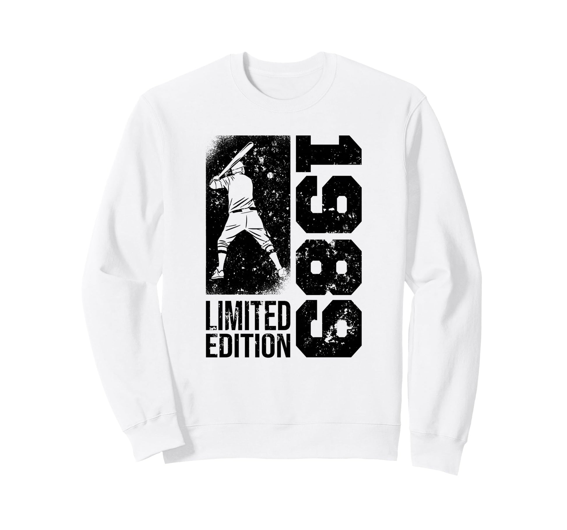 Baseball Player Born 1989 Birthday Sweatshirt - Trendy Graphic Men Women - T-Shirt, Sweatshirt, Hoodie