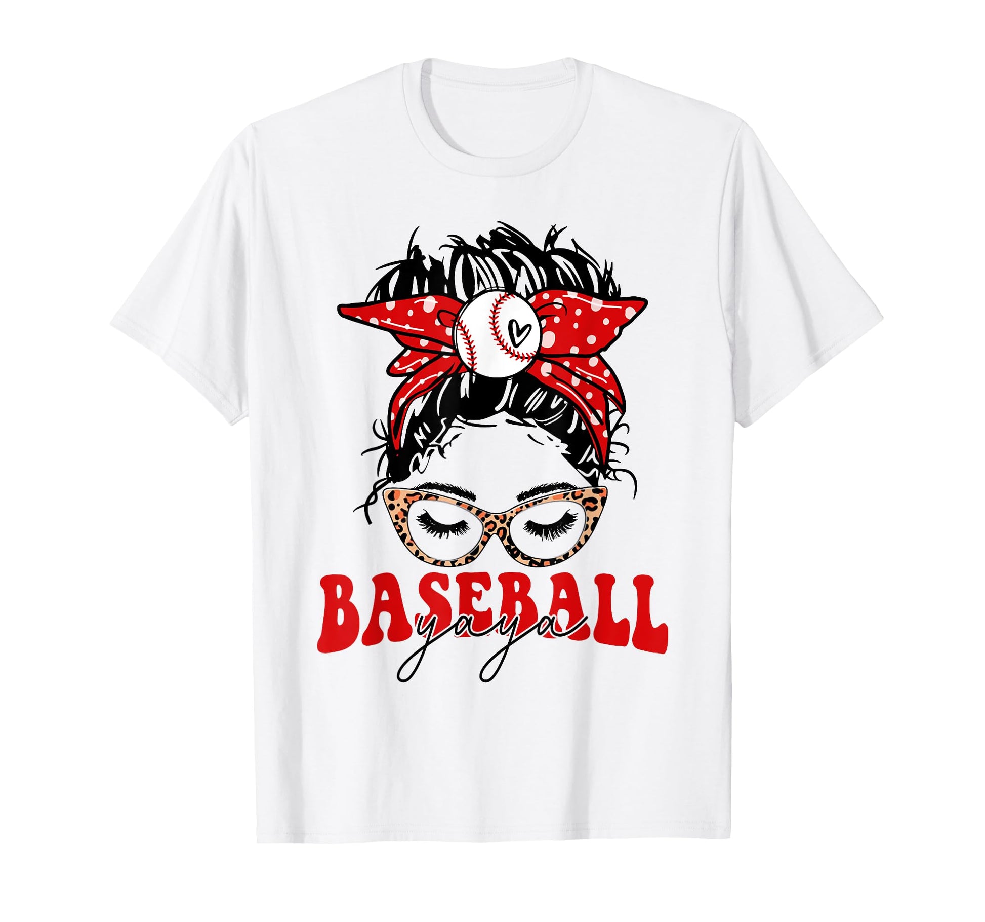 Mothers Day Distressed Leopard Baseball T-Shirt - Unique Graphic Unisex - T-Shirt, Sweatshirt, Hoodie