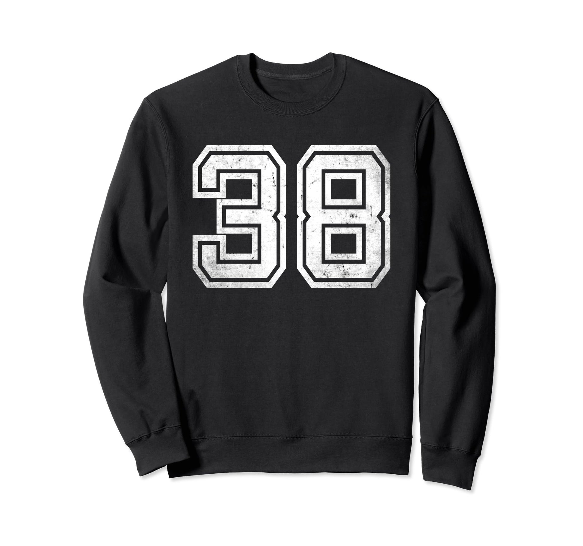 Number 38 Varsity Number Sweatshirt - Fun Novelty Design for Adults - T-Shirt, Sweatshirt, Hoodie