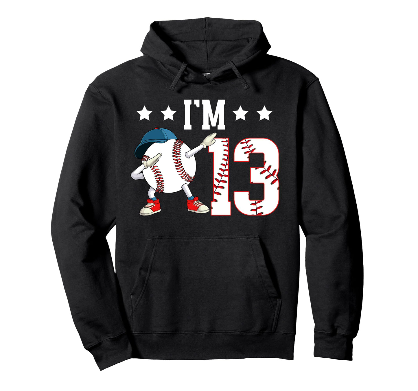 13Th Baseball Birthday Thirteen Year Old Hoodie - Minimalist Print Unisex - T-Shirt, Sweatshirt, Hoodie