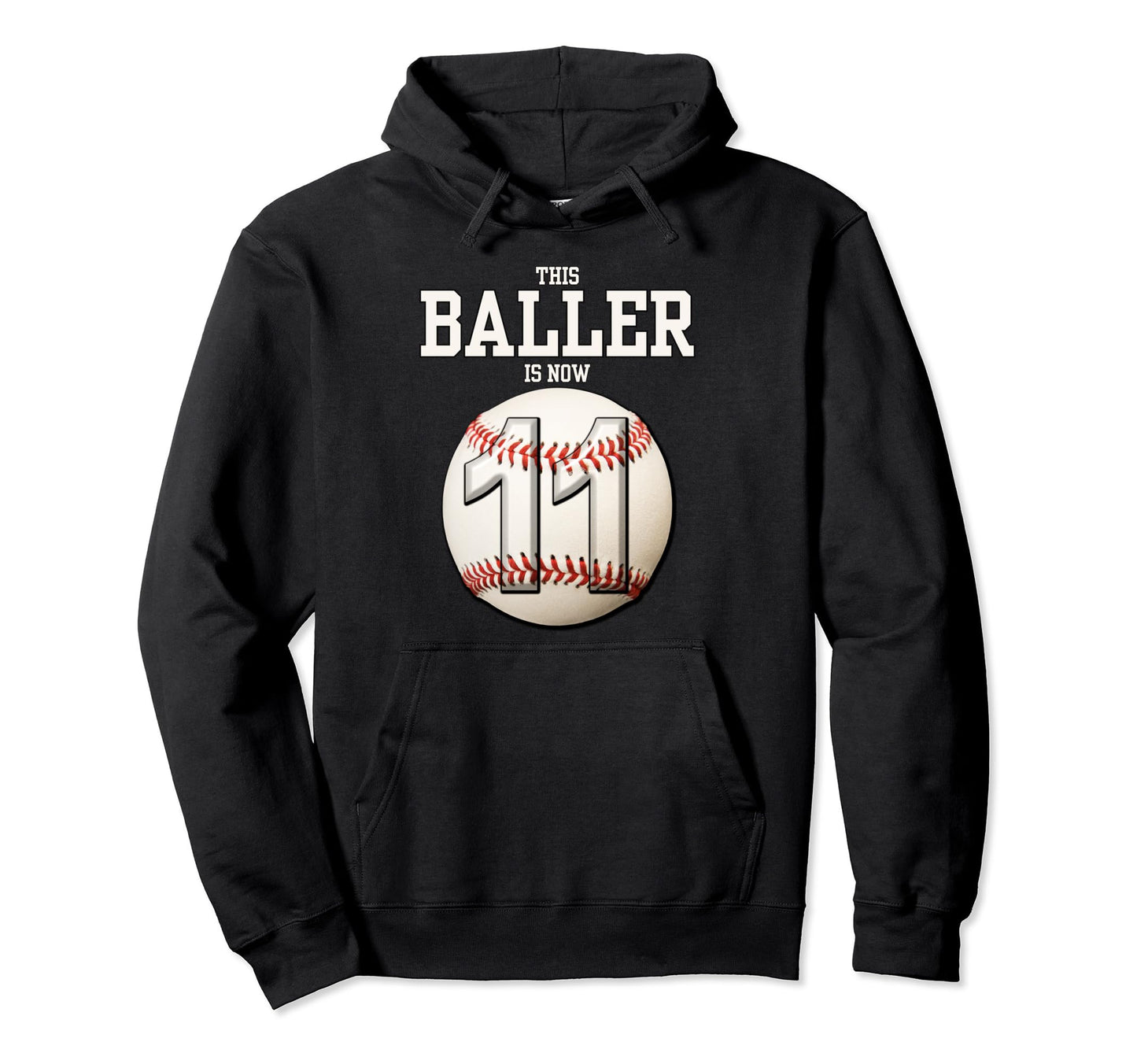 11 Years Old Baseball Themed 11Th Birthday Hoodie - Unique Graphic Unisex - T-Shirt, Sweatshirt, Hoodie