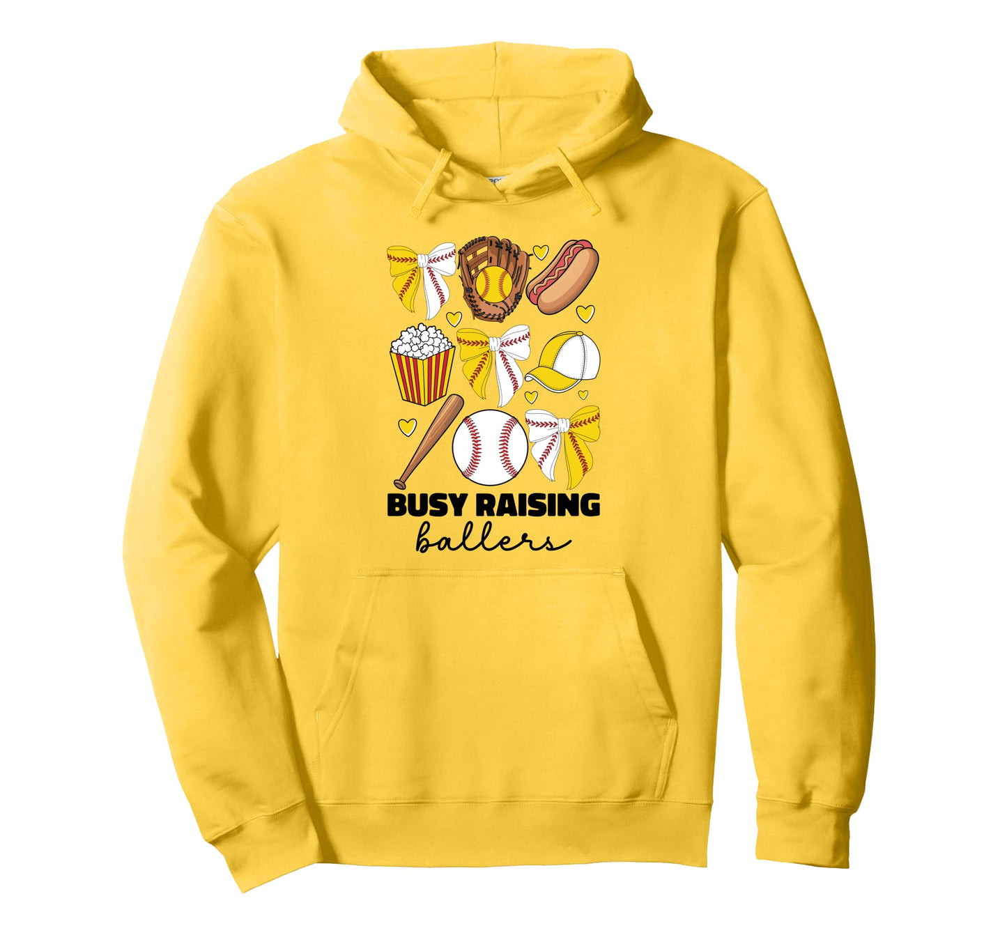 Busy Raising Ballers Baseball And Hoodie - Aesthetic Graphic Men Women - T-Shirt, Sweatshirt, Hoodie