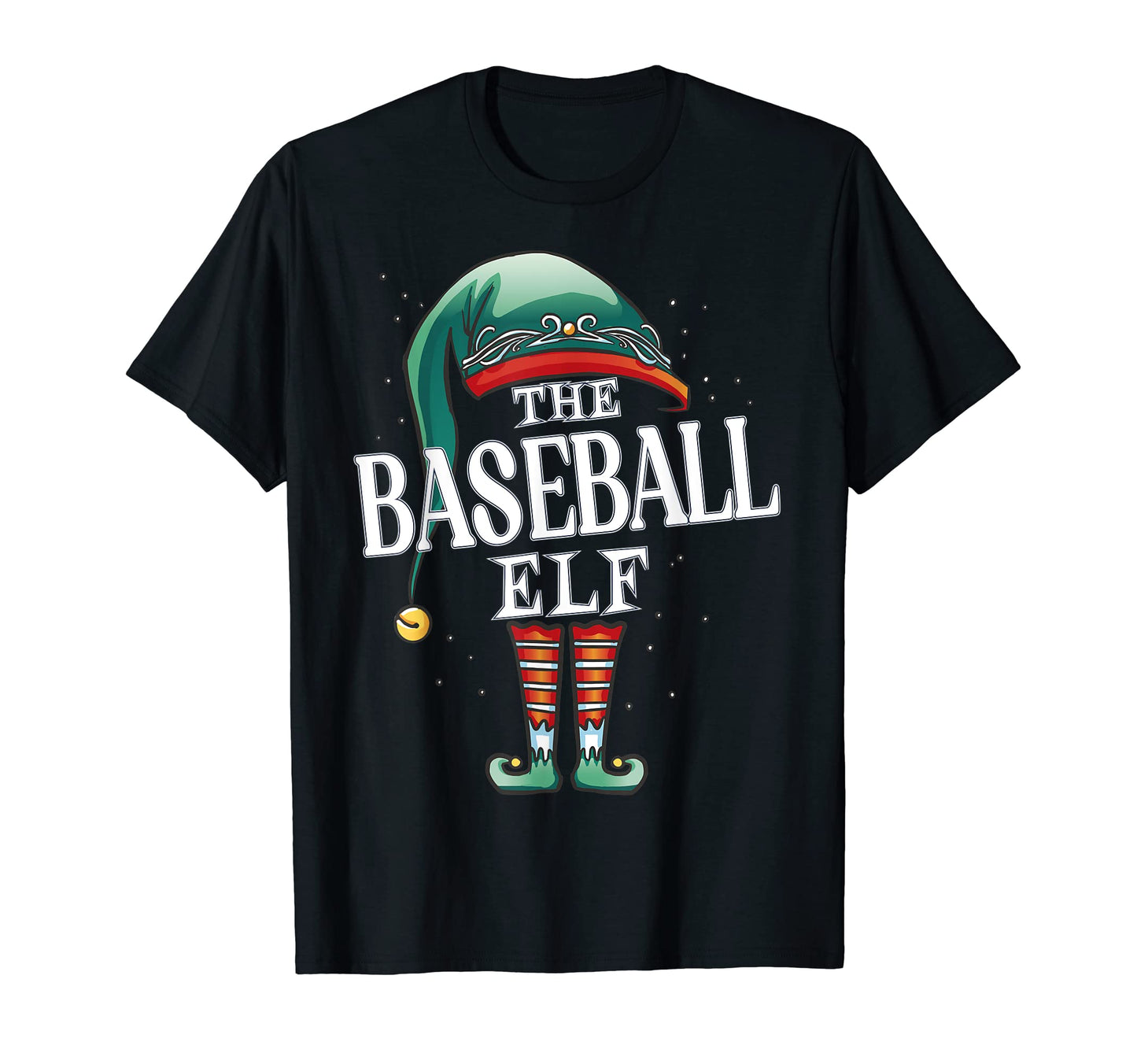 Baseball Elf Group Pajama Party T-Shirt - Unique Graphic Unisex - T-Shirt, Sweatshirt, Hoodie