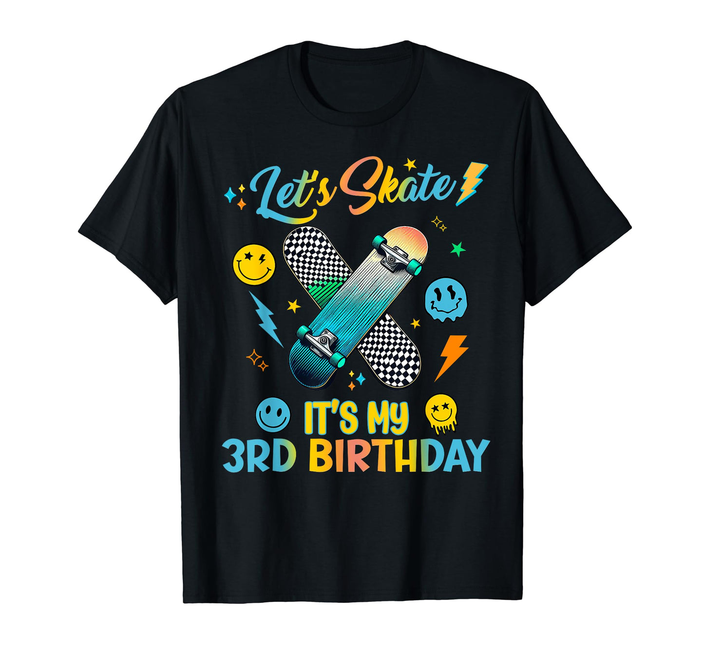 Skateboard Birthday Roller Skates Vintag Hoodie - Graphic Print for Adults - T-Shirt, Sweatshirt, Hoodie