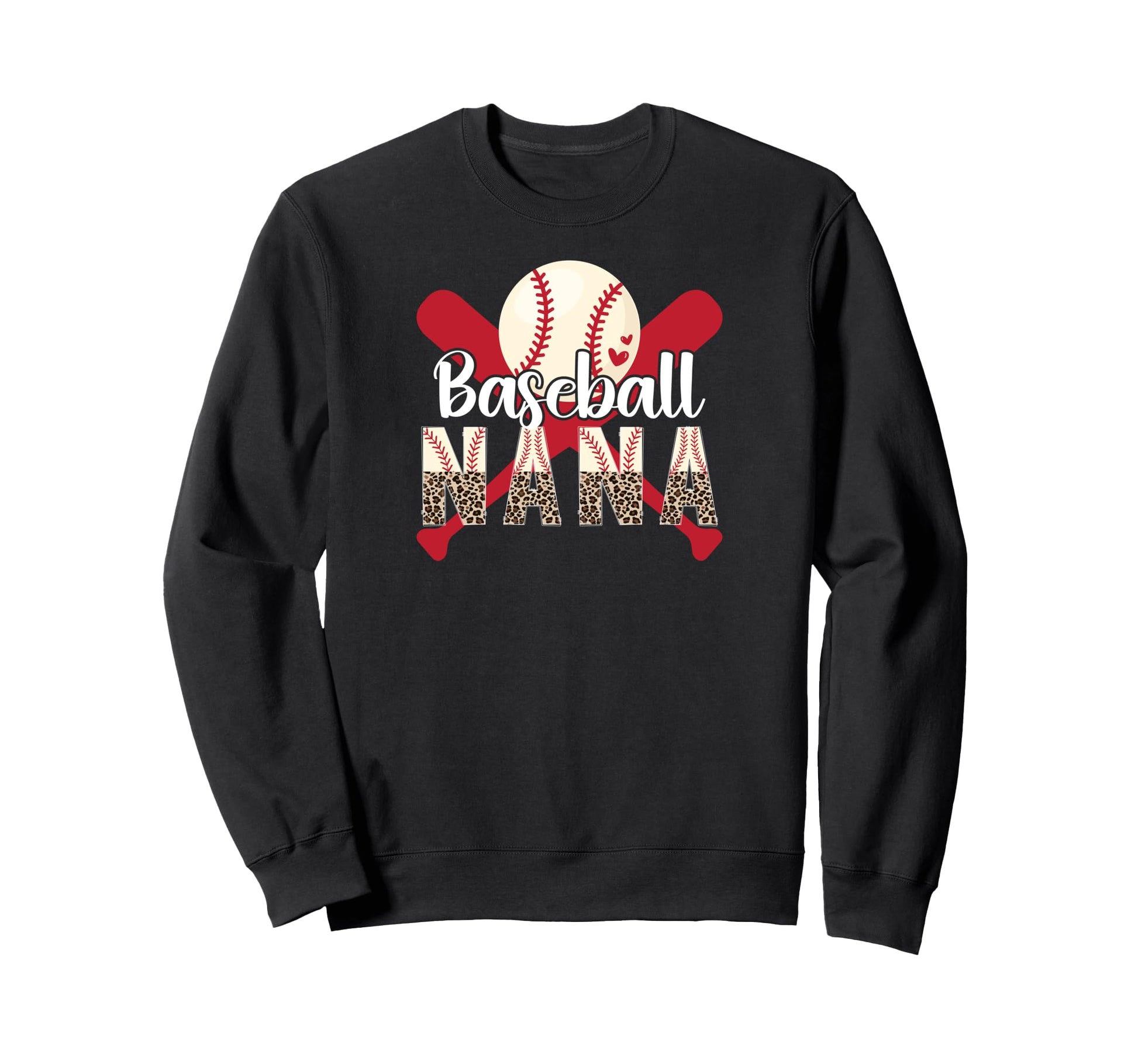 Baseball Nana Leopard Nana Sweatshirt - Custom Art Print for Adults - T-Shirt, Sweatshirt, Hoodie