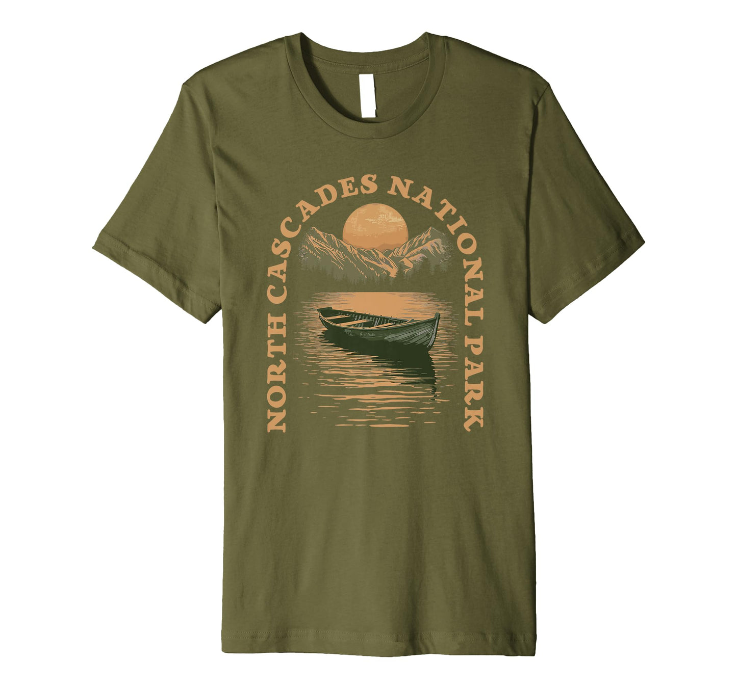 North Cascades National Park Boat Lake T-Shirt - Trendy Graphic Men Women - T-Shirt, Sweatshirt, Hoodie