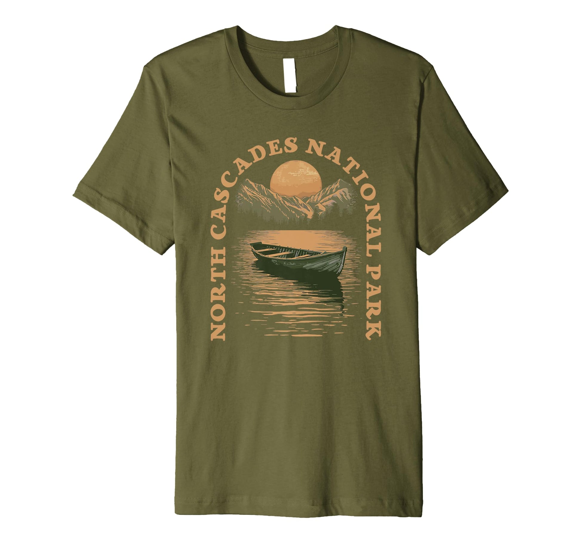 North Cascades National Park Boat Lake T-Shirt - Trendy Graphic Men Women - T-Shirt, Sweatshirt, Hoodie