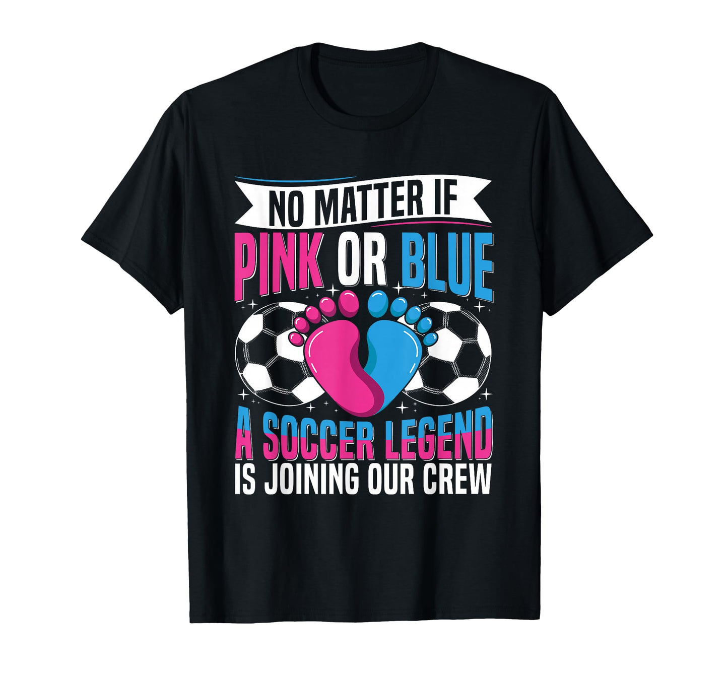 Soccer Themed Gender Reveal Party T-Shirt - Graphic Print for Adults - T-Shirt, Sweatshirt, Hoodie