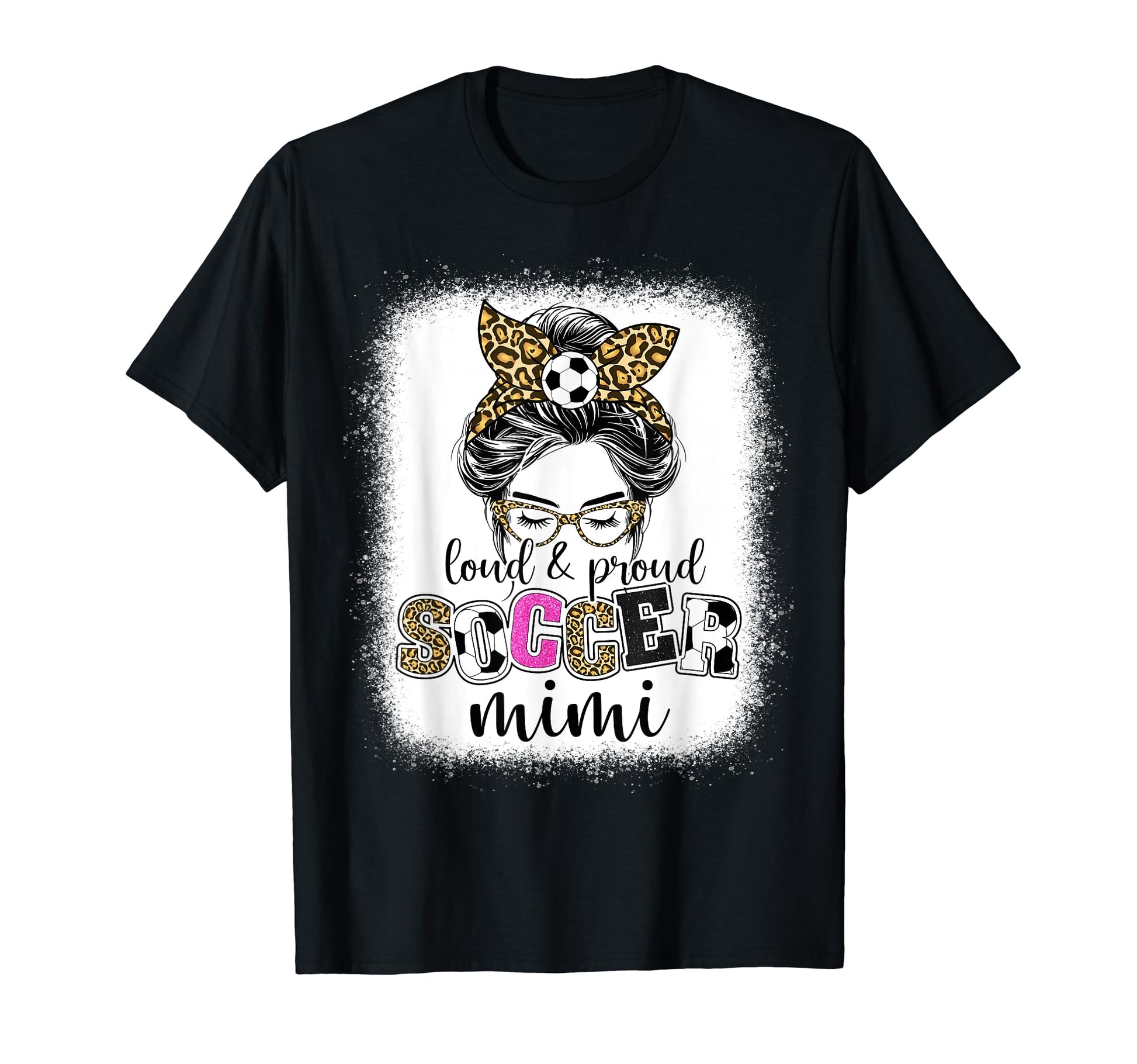 Proud And Loud Baseball Mimi Messy Bun T-Shirt - Graphic Print for Adults - T-Shirt, Sweatshirt, Hoodie