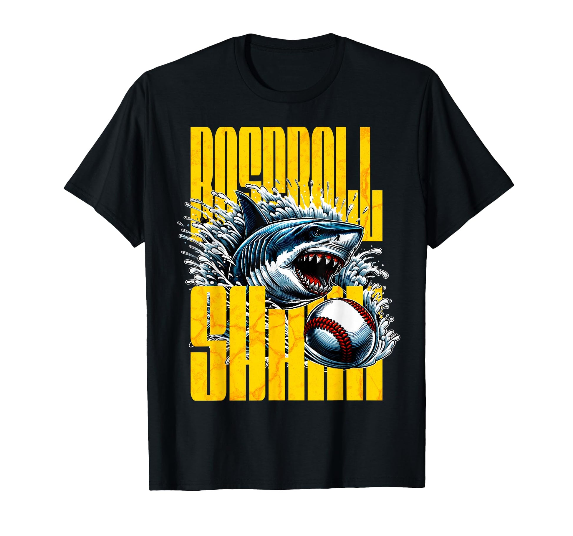 Fearless Shark Baseball Shark Sports T-Shirt - Novelty Apparel Unisex - T-Shirt, Sweatshirt, Hoodie