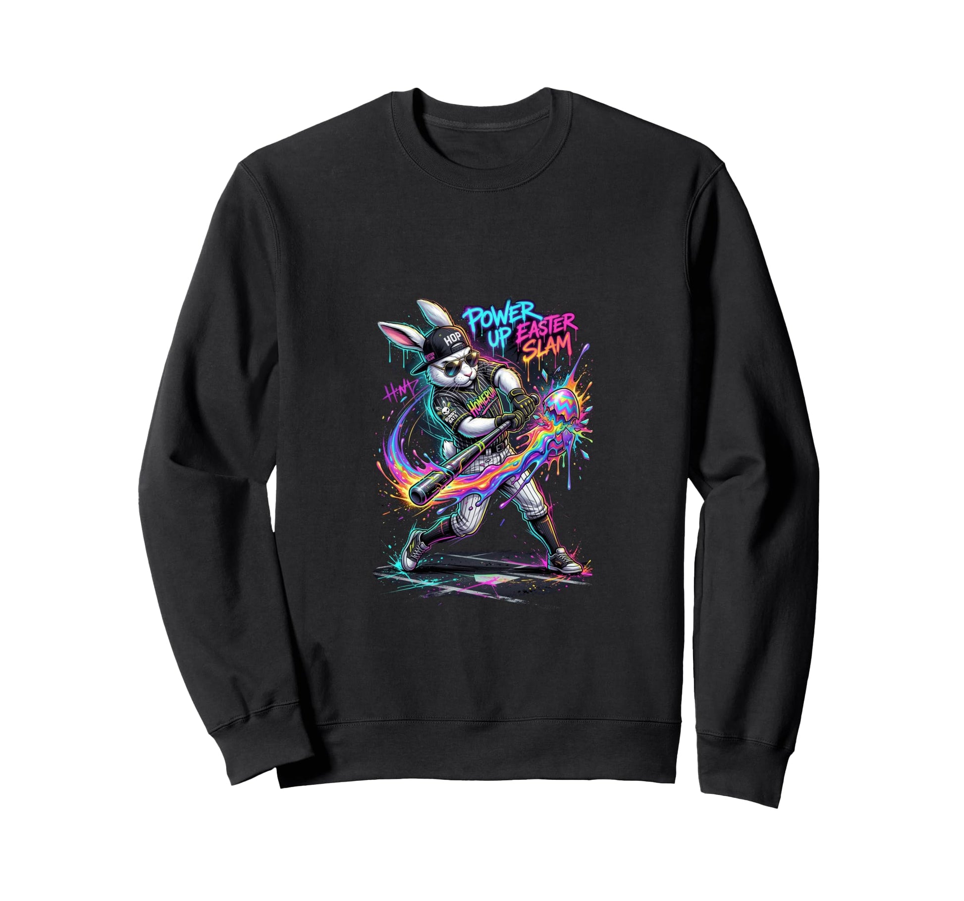 Funny Dripping Drip Rabbit Bunny Sweatshirt - Trendy Graphic Men Women - T-Shirt, Sweatshirt, Hoodie