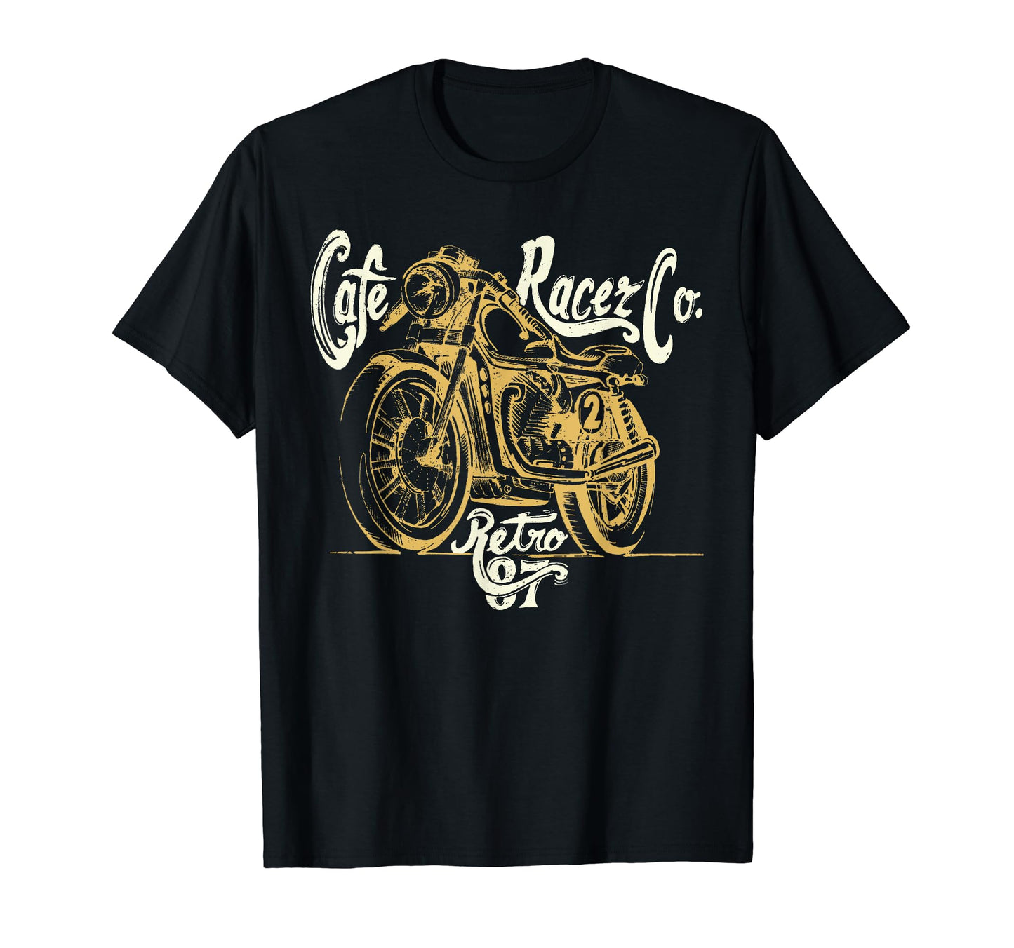Cafe Racer Motorcycle Cb Rider T-Shirt - Fun Novelty Design for Adults - T-Shirt, Sweatshirt, Hoodie