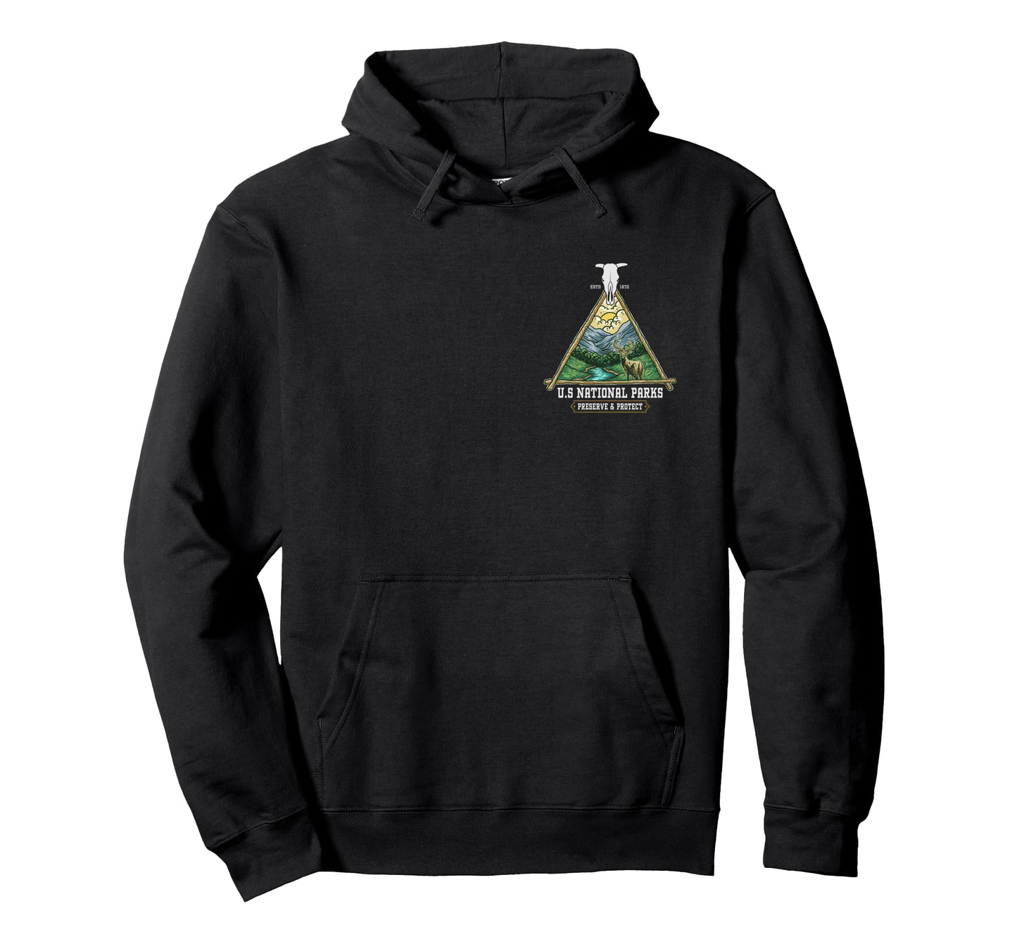 Us National Parks Preserve And Protect Hoodie - Minimalist Print Unisex - T-Shirt, Sweatshirt, Hoodie