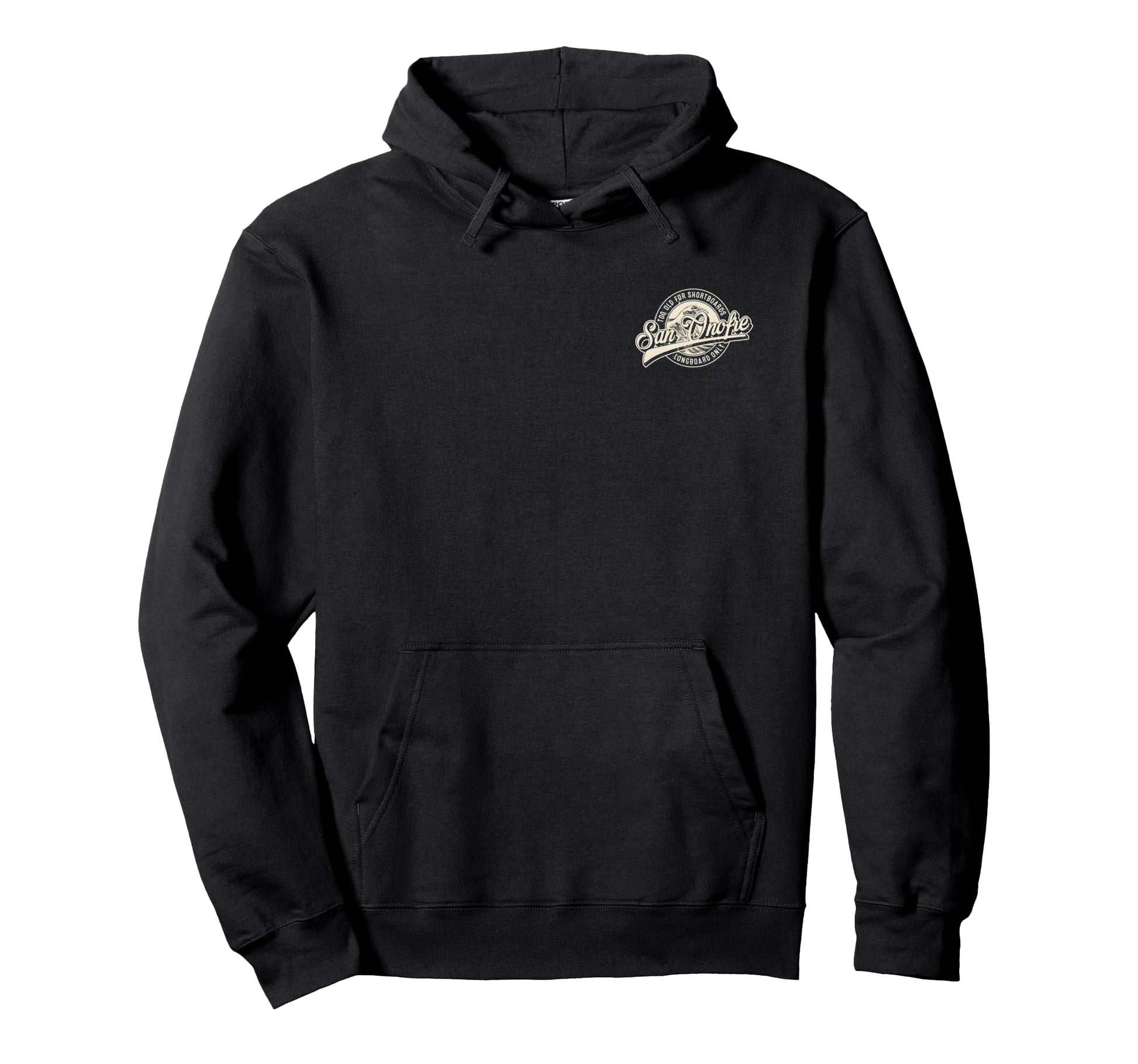 2 Sided San Onofre Longboard Only Hoodie - Aesthetic Graphic Men Women - T-Shirt, Sweatshirt, Hoodie