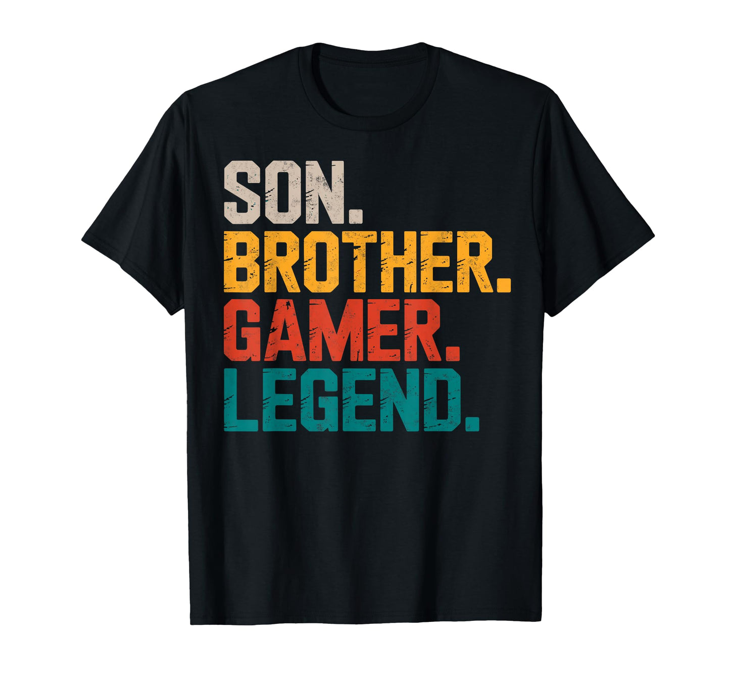 Son Brother Gamer Legend Video Game T-Shirt - Aesthetic Graphic for Adults - T-Shirt, Sweatshirt, Hoodie
