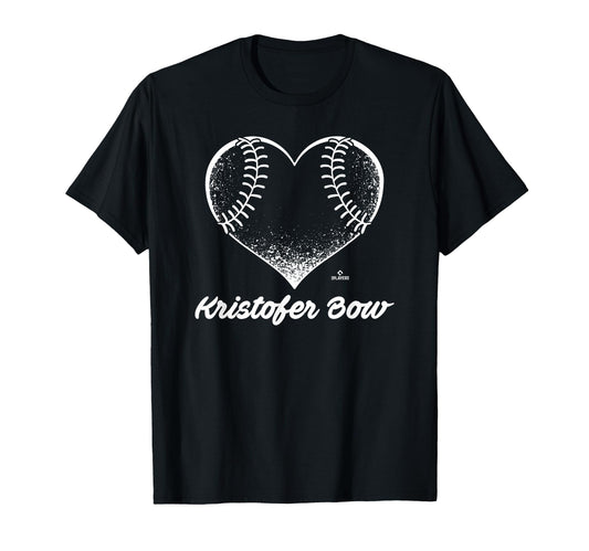 Baseball Heart Kristofer Bow Prospect T-Shirt - Streetwear Style Unisex - T-Shirt, Sweatshirt, Hoodie