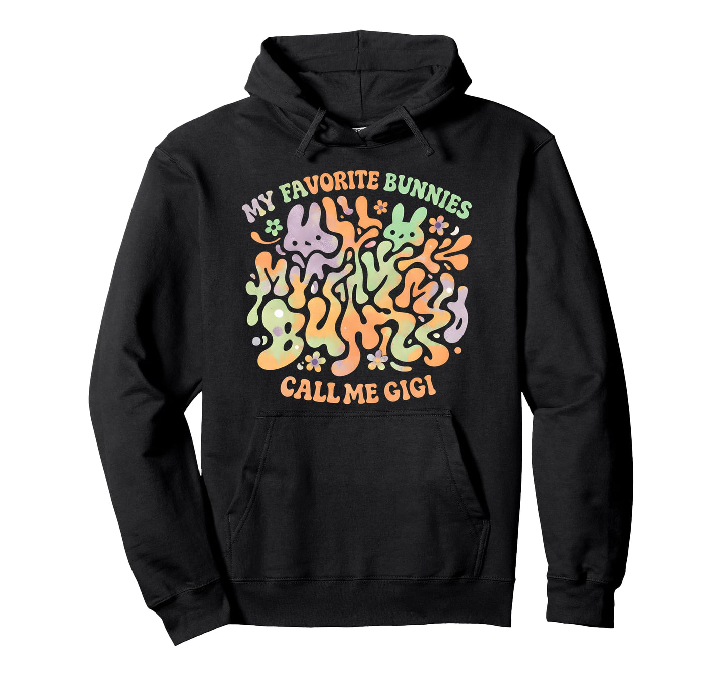 Best Bunnies Call Me Gigi Groovy Hoodie - Aesthetic Graphic for Adults - T-Shirt, Sweatshirt, Hoodie