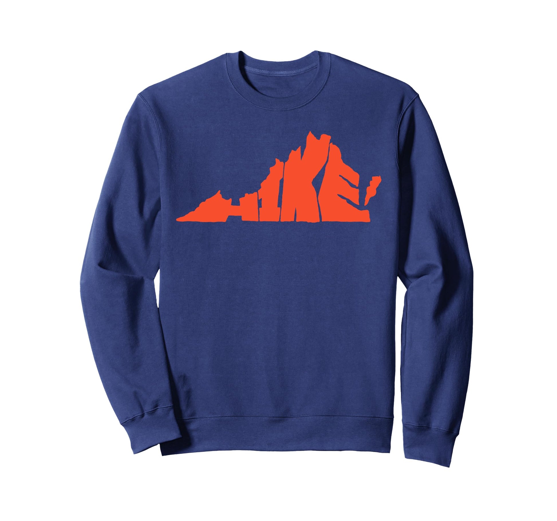 Hike Virginia State Outdoor Hiking Sweatshirt - Novelty Apparel for Adults - T-Shirt, Sweatshirt, Hoodie