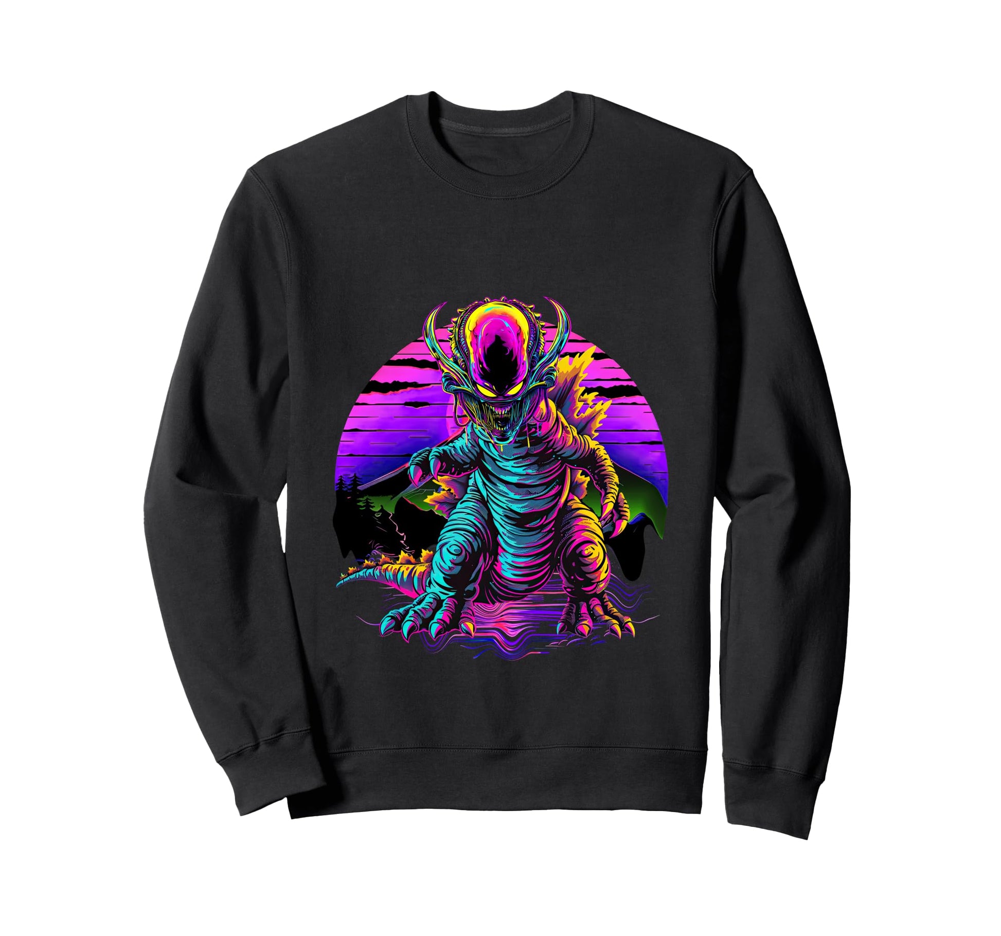 Funny Streetwear Synthwave 80S Sweatshirt - Casual Everyday Wear Men Women - T-Shirt, Sweatshirt, Hoodie