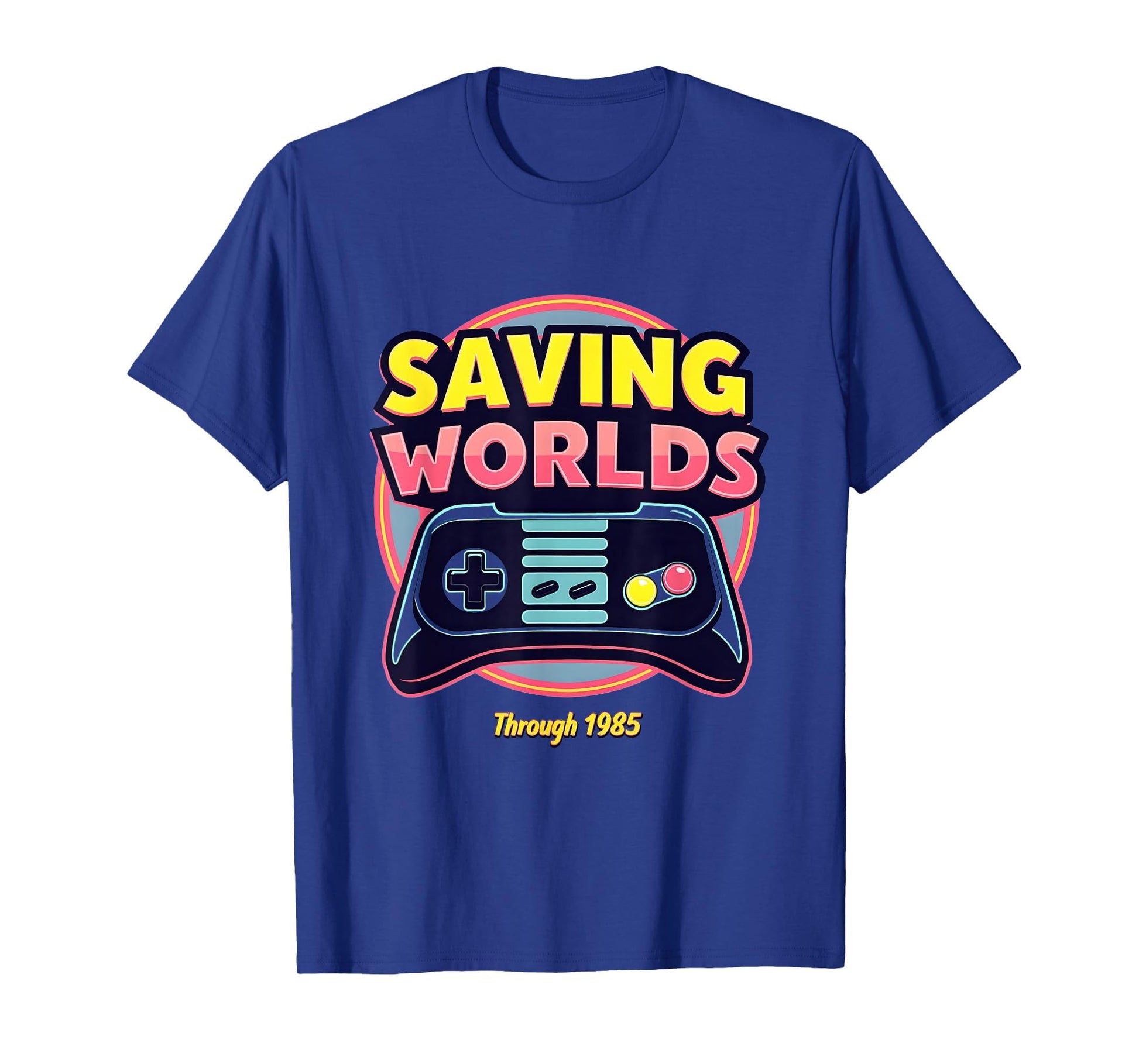 1985 Saving Worlds Gaming T-Shirt - Unique Graphic Unisex - T-Shirt, Sweatshirt, Hoodie