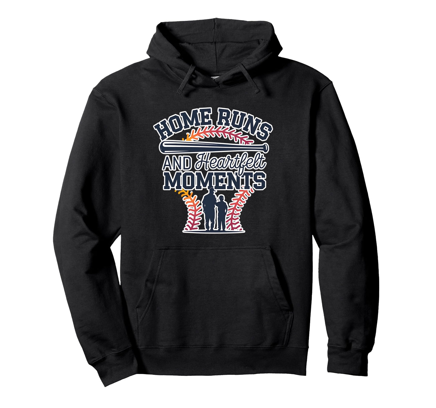 Home Runs And Heartfelt Moments Dads Hoodie - Custom Art Print for Adults - T-Shirt, Sweatshirt, Hoodie