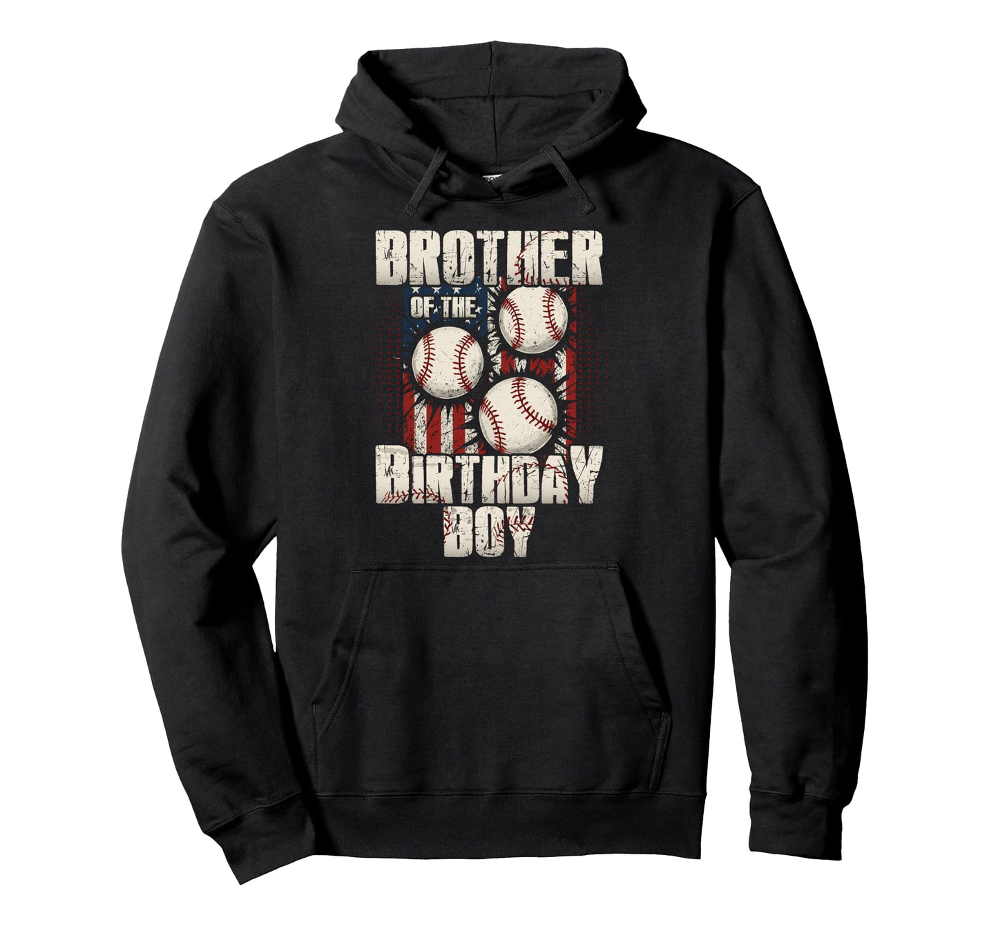 Brother Birthday Matching Baseball Hoodie - Graphic Print Men Women - T-Shirt, Sweatshirt, Hoodie