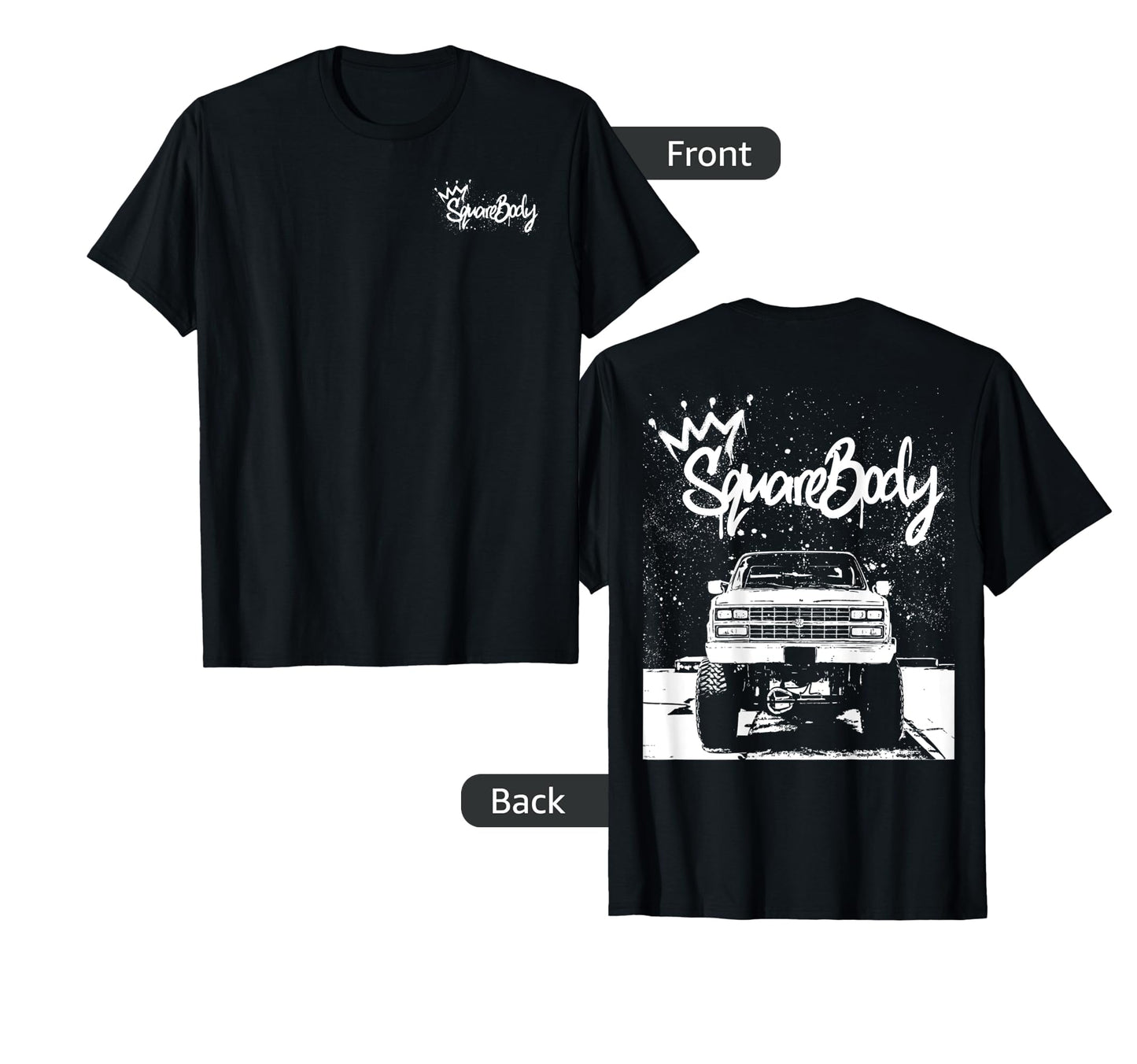Squarebody C10 Truck Square Body Nation T-Shirt - Trendy Graphic Men Women - T-Shirt, Sweatshirt, Hoodie