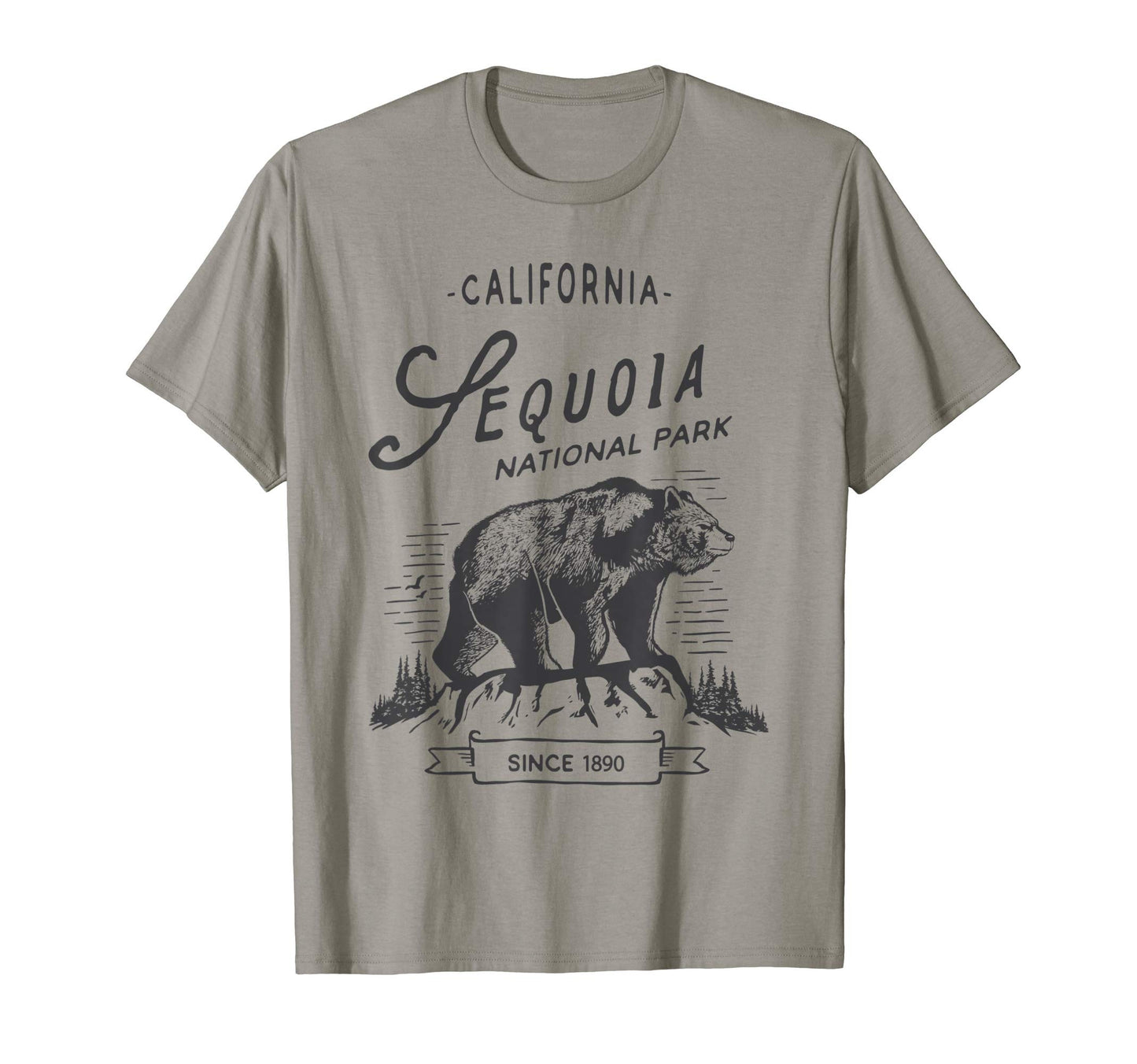 Sequoia National Park Bear T-Shirt - Casual Everyday Wear Men Women - T-Shirt, Sweatshirt, Hoodie