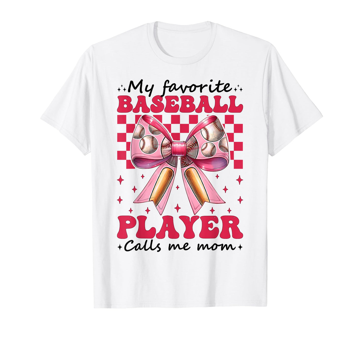 Favorite Baseball Player Calls Me Mom T-Shirt - Custom Art Print Men Women - T-Shirt, Sweatshirt, Hoodie