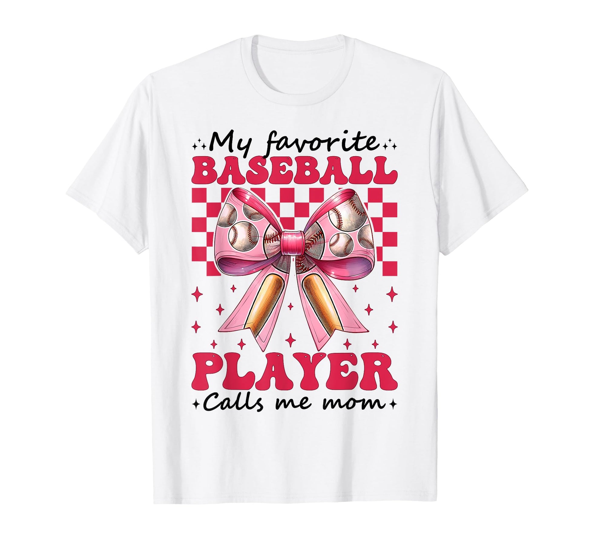 Favorite Baseball Player Calls Me Mom T-Shirt - Custom Art Print Men Women - T-Shirt, Sweatshirt, Hoodie