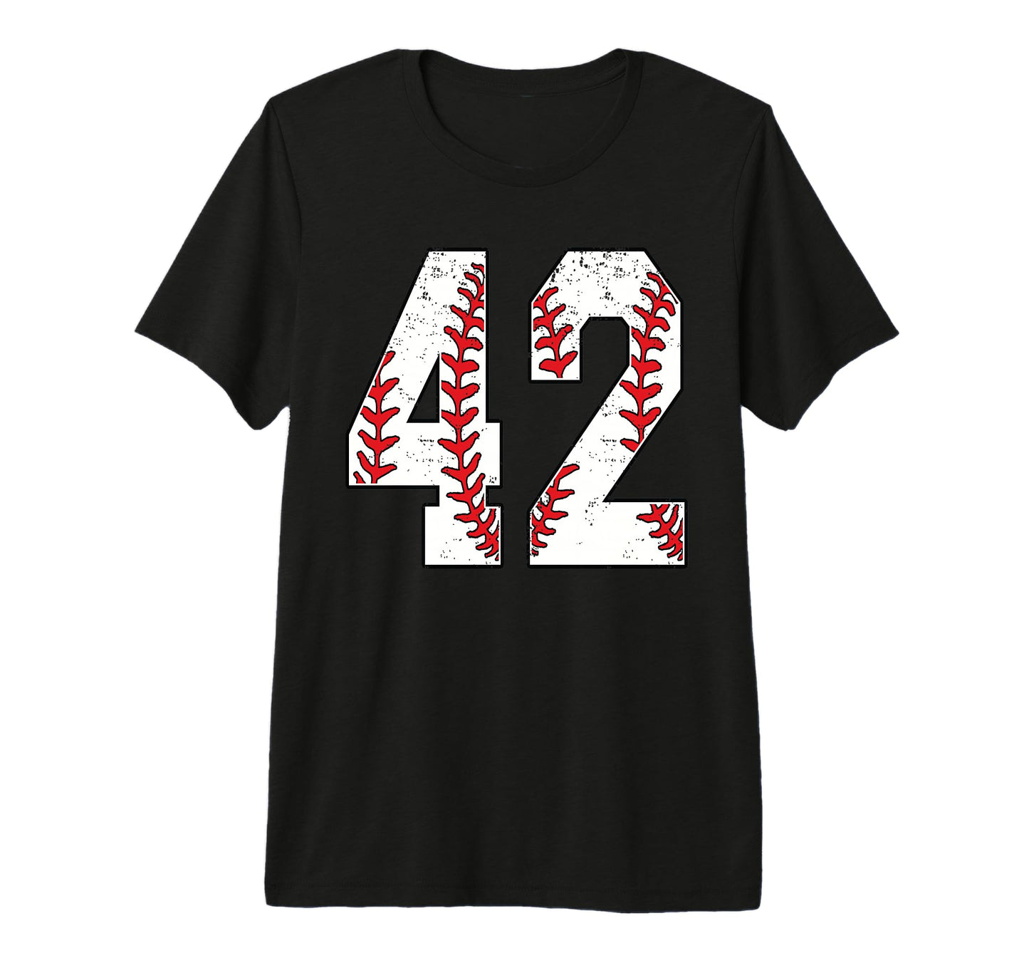 Number 42 Baseball 42 Jersey Number T-Shirt - Custom Art Print Men Women - T-Shirt, Sweatshirt, Hoodie