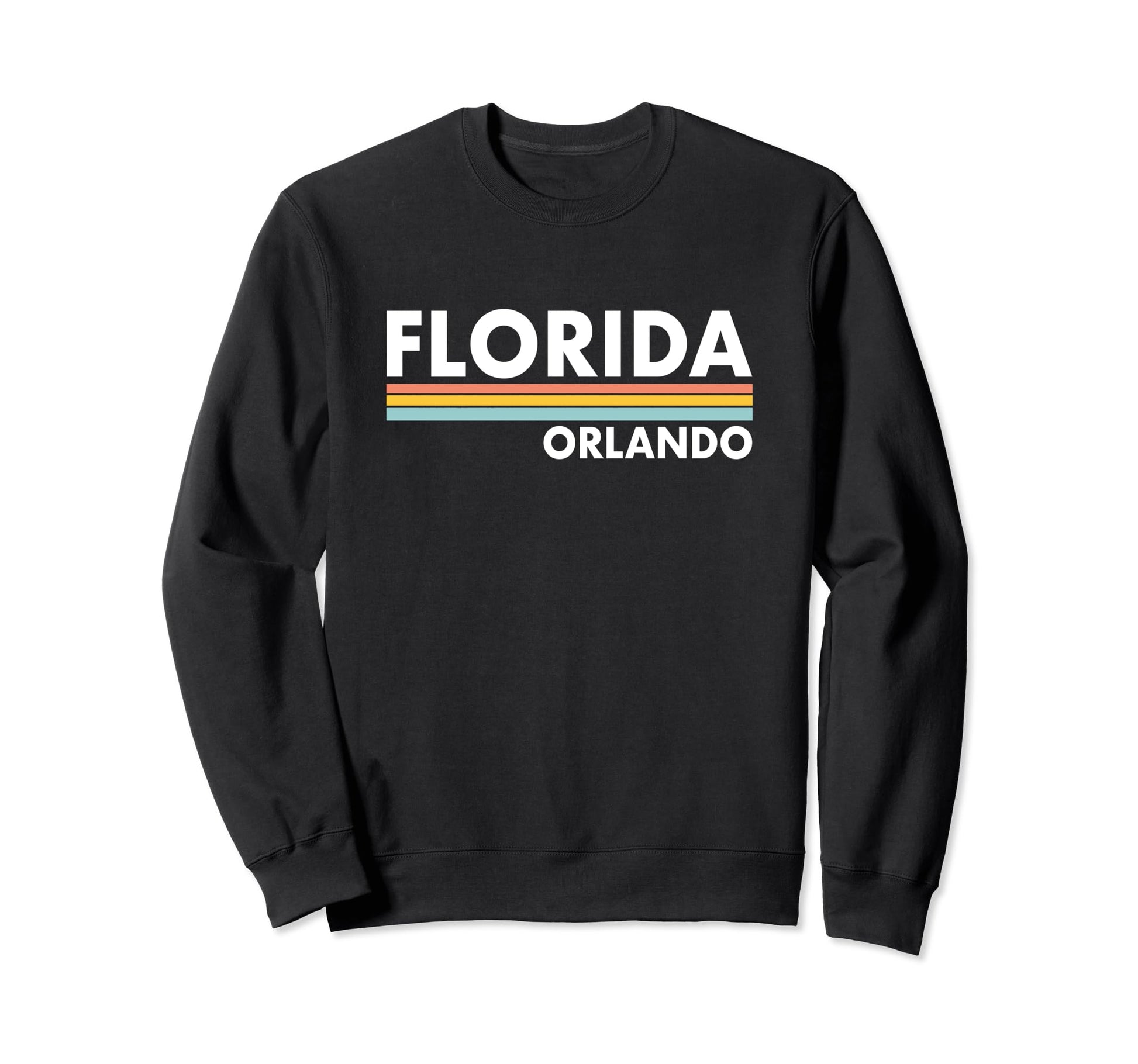 Florida Orlando Stripes Sweatshirt - Unique Graphic Unisex - T-Shirt, Sweatshirt, Hoodie